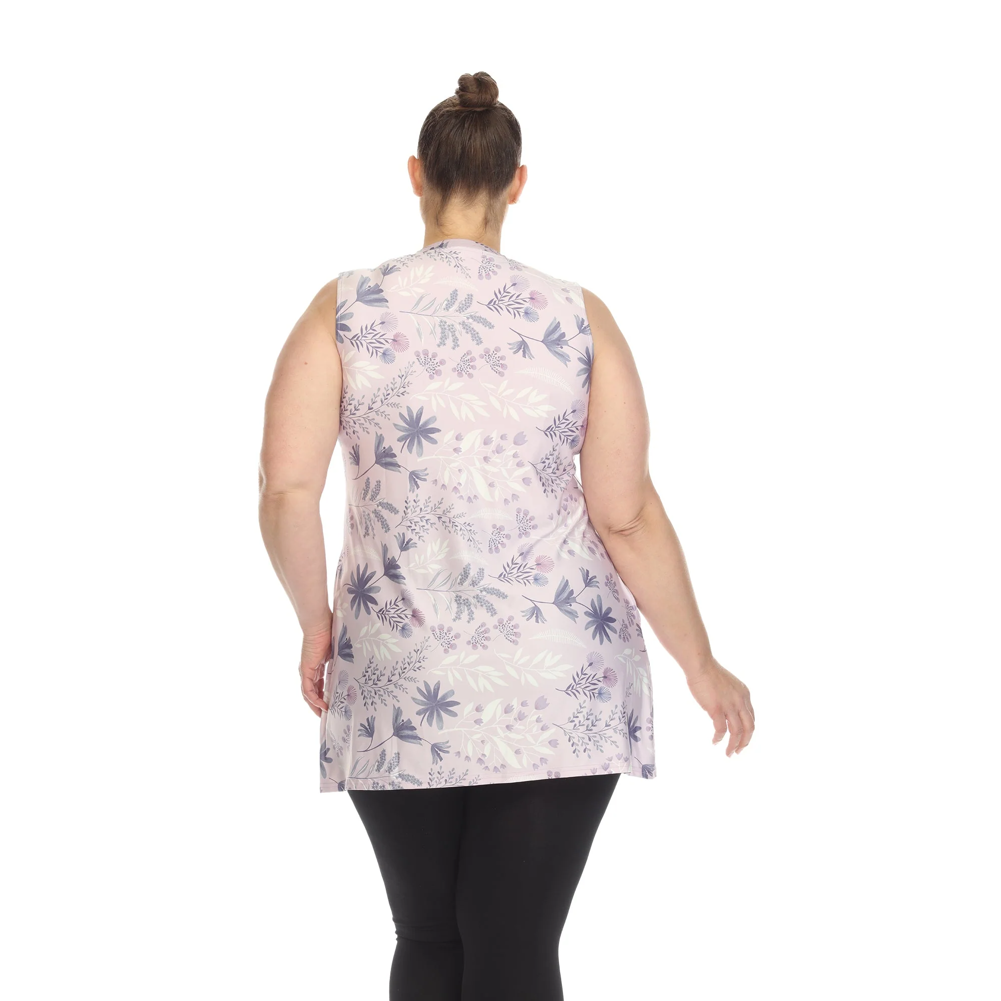 Floral Sleeveless Tunic Top - Plus - Image 26