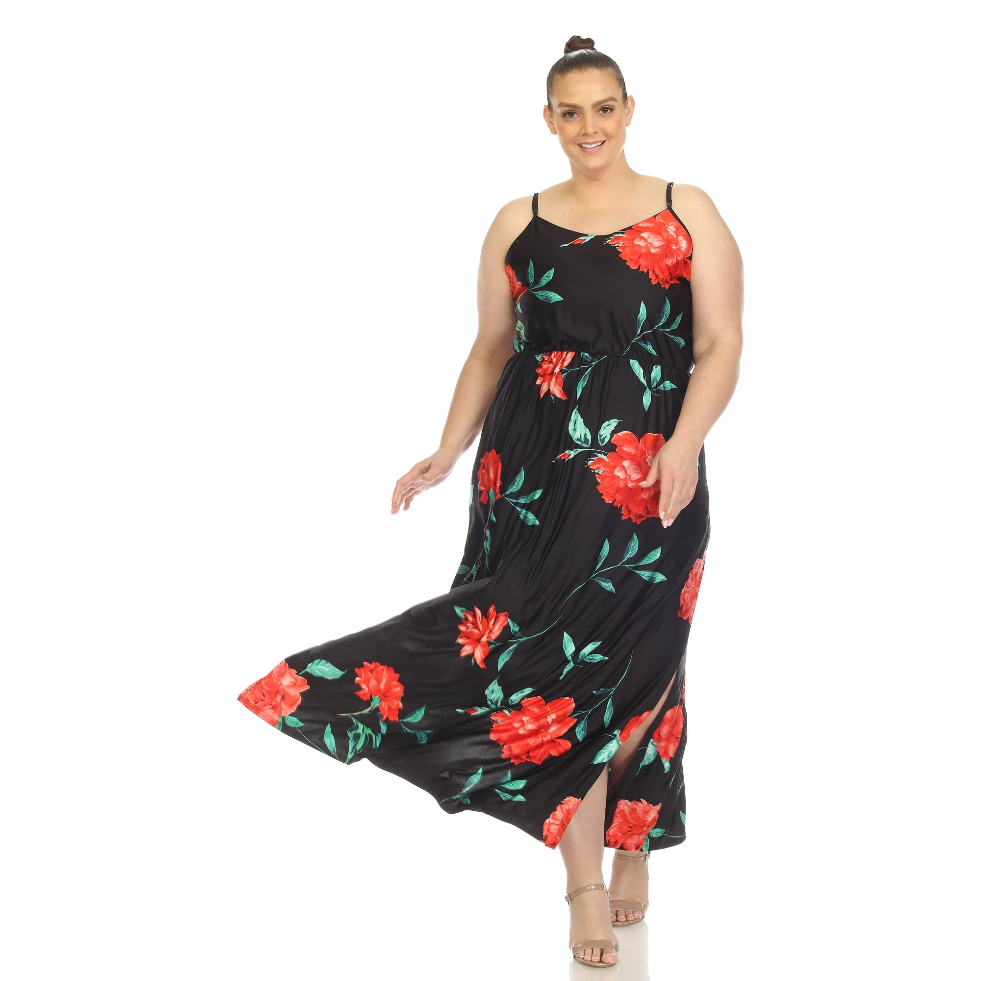 Floral Strap Maxi Dress - Plus - Image 22