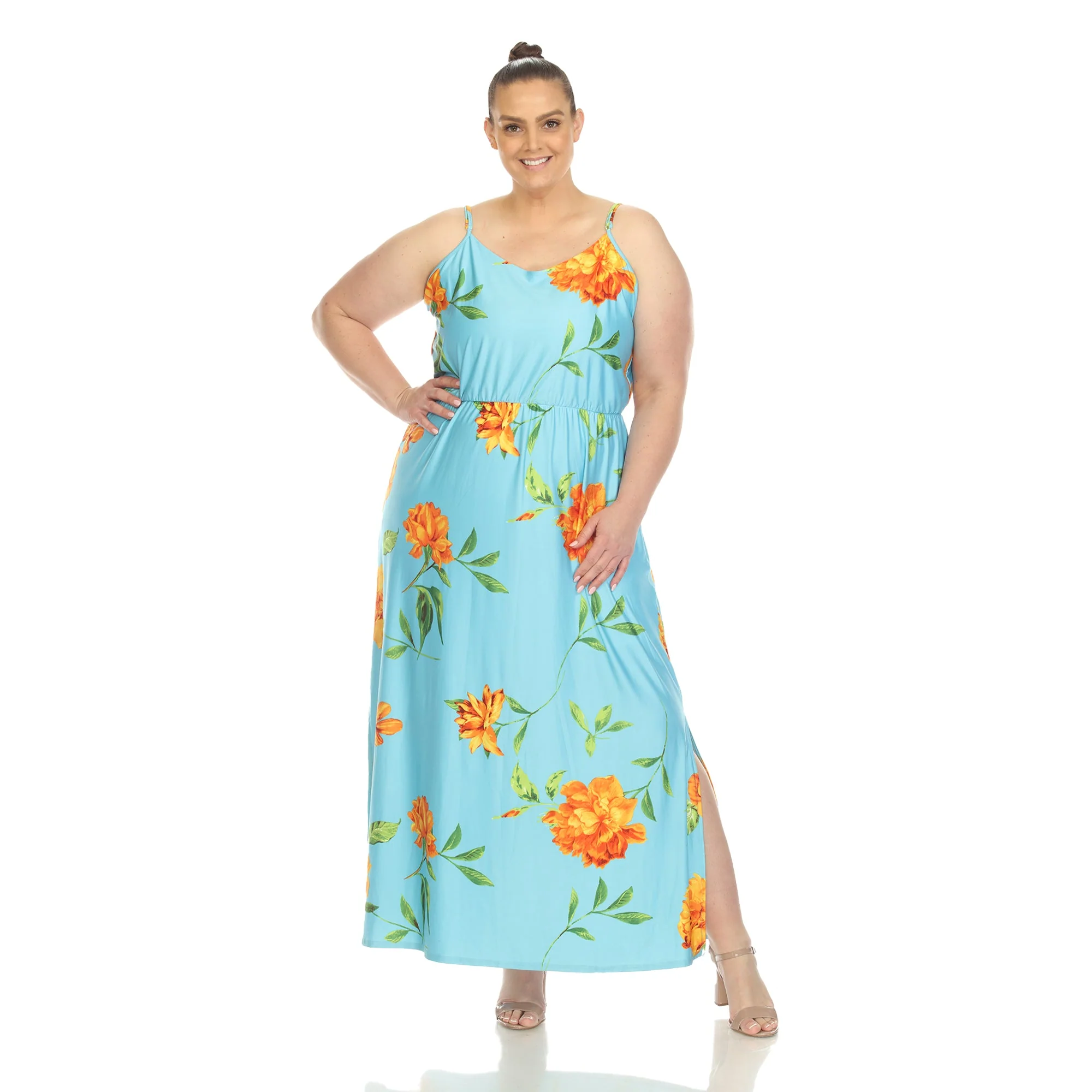 Floral Strap Maxi Dress - Plus - Image 23
