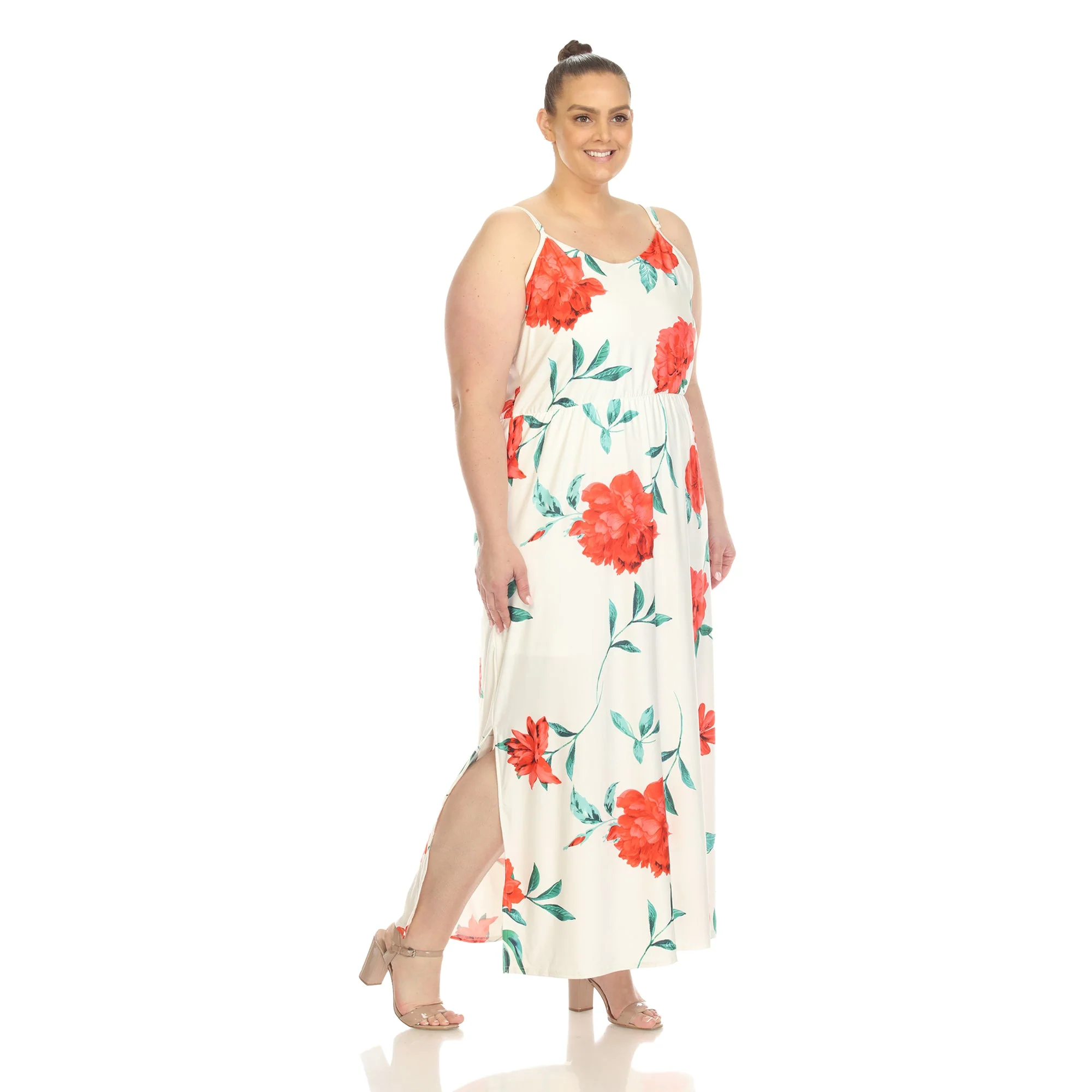 Floral Strap Maxi Dress - Plus - Image 6