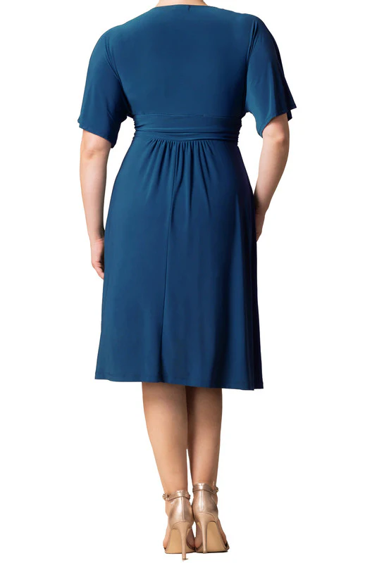Gia Midi Dress, Teal - Plus - Image 2