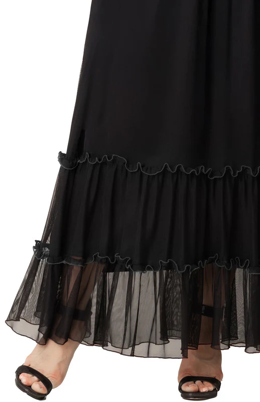 Isla Tiered Mesh Maxi Skirt - Plus - Image 8