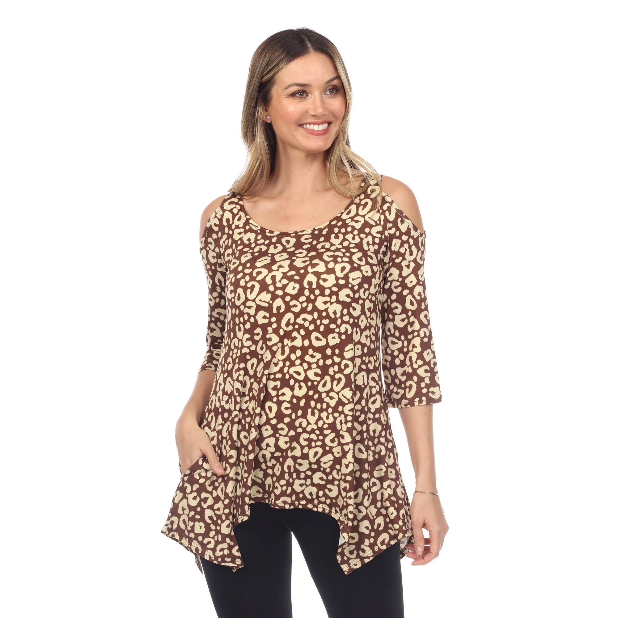 Leopard Cold Shoulder Tunic - Image 11