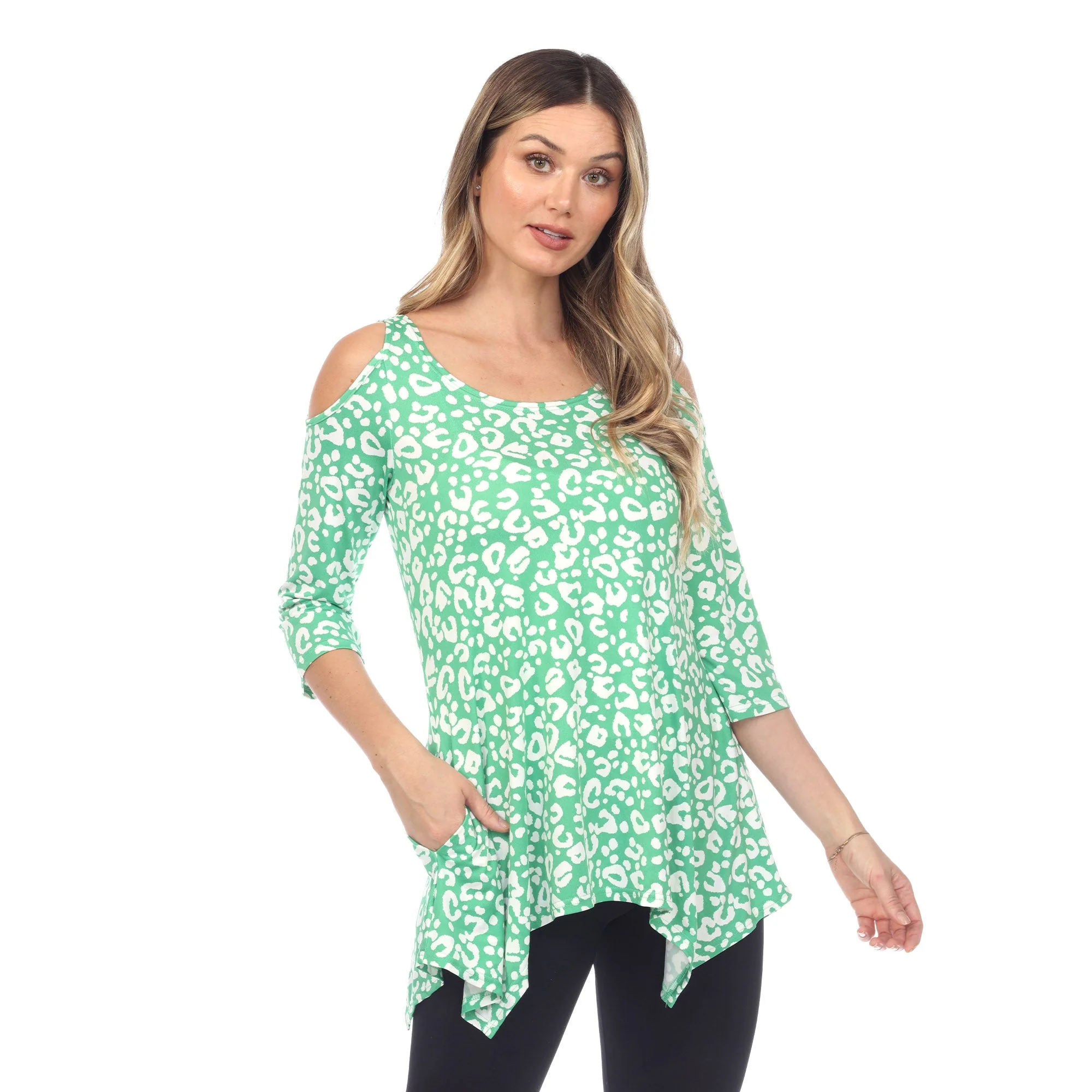 Leopard Cold Shoulder Tunic - Image 21