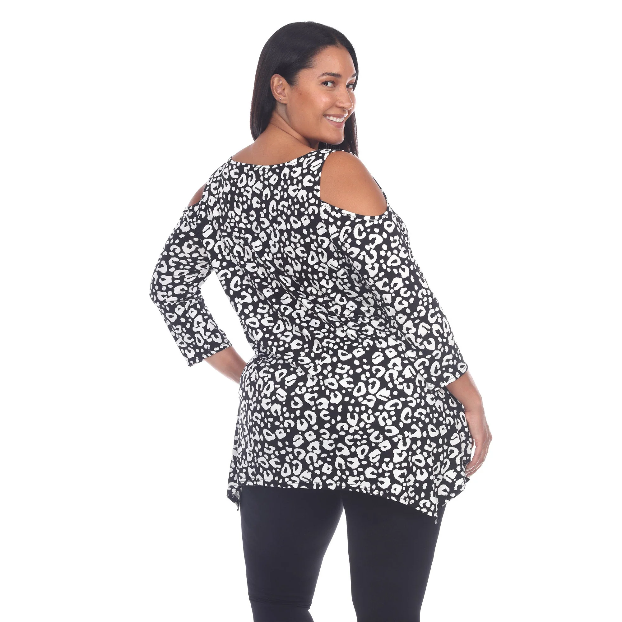 Leopard Cold Shoulder Tunic - Plus - Image 13