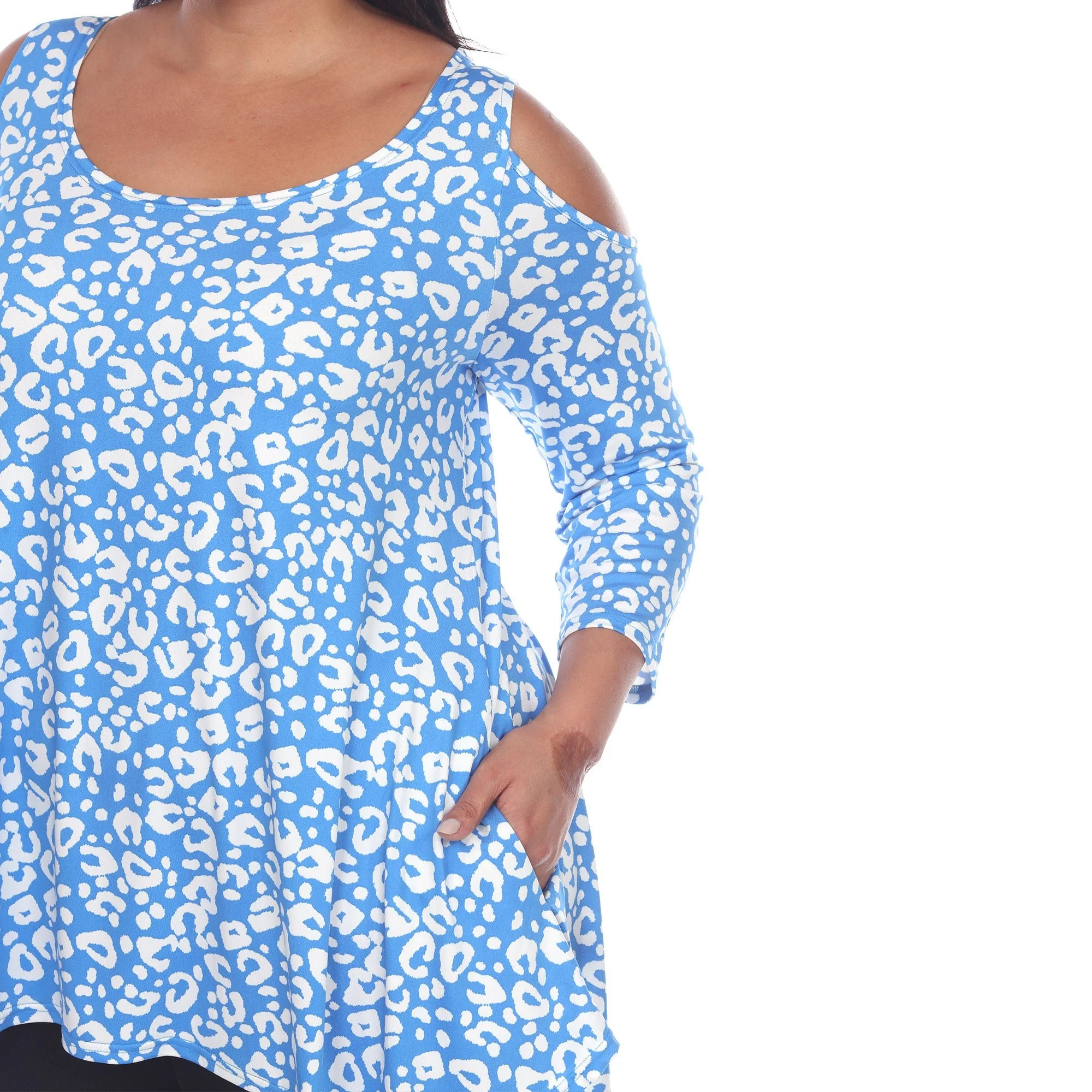Leopard Cold Shoulder Tunic - Plus - Image 20