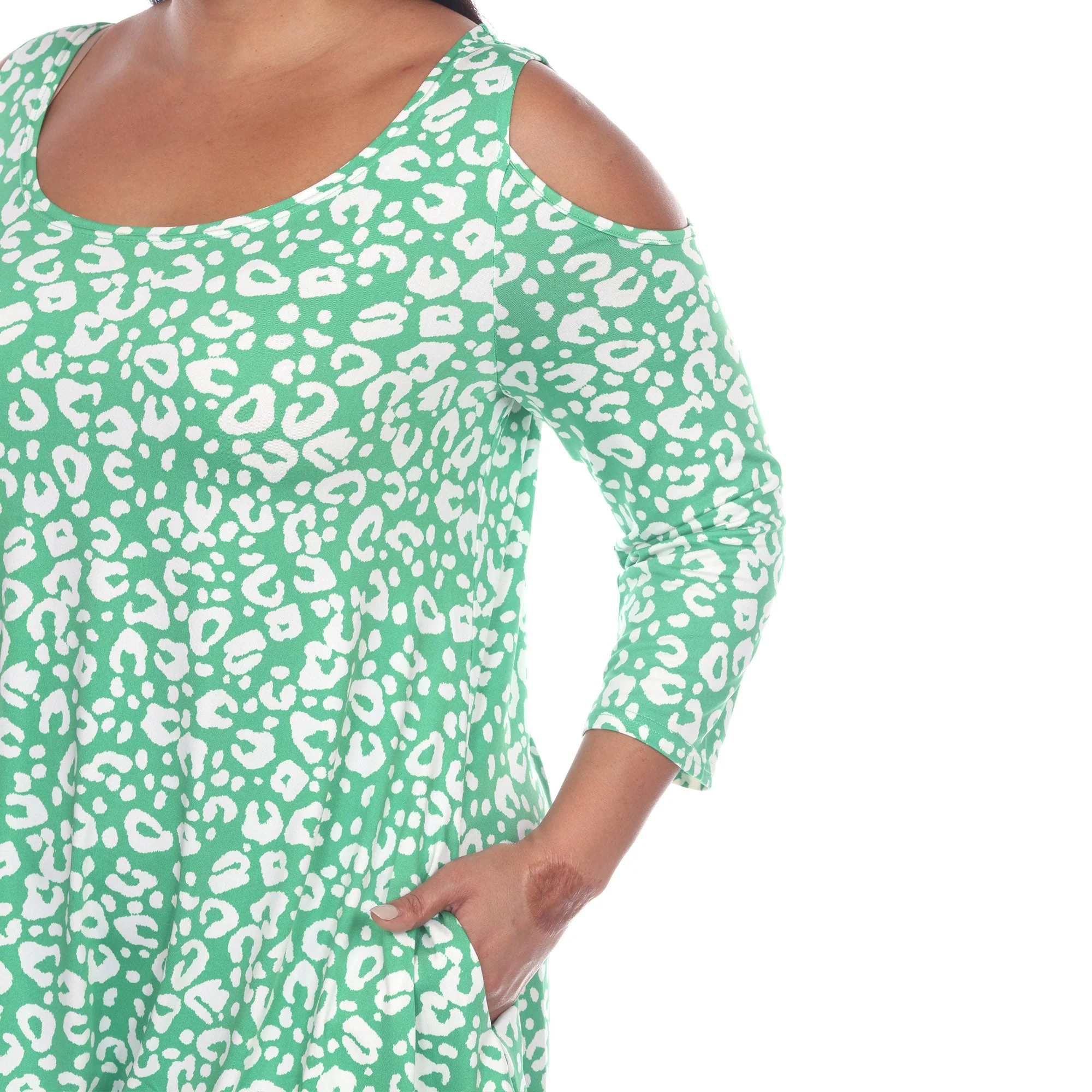 Leopard Cold Shoulder Tunic - Plus - Image 25