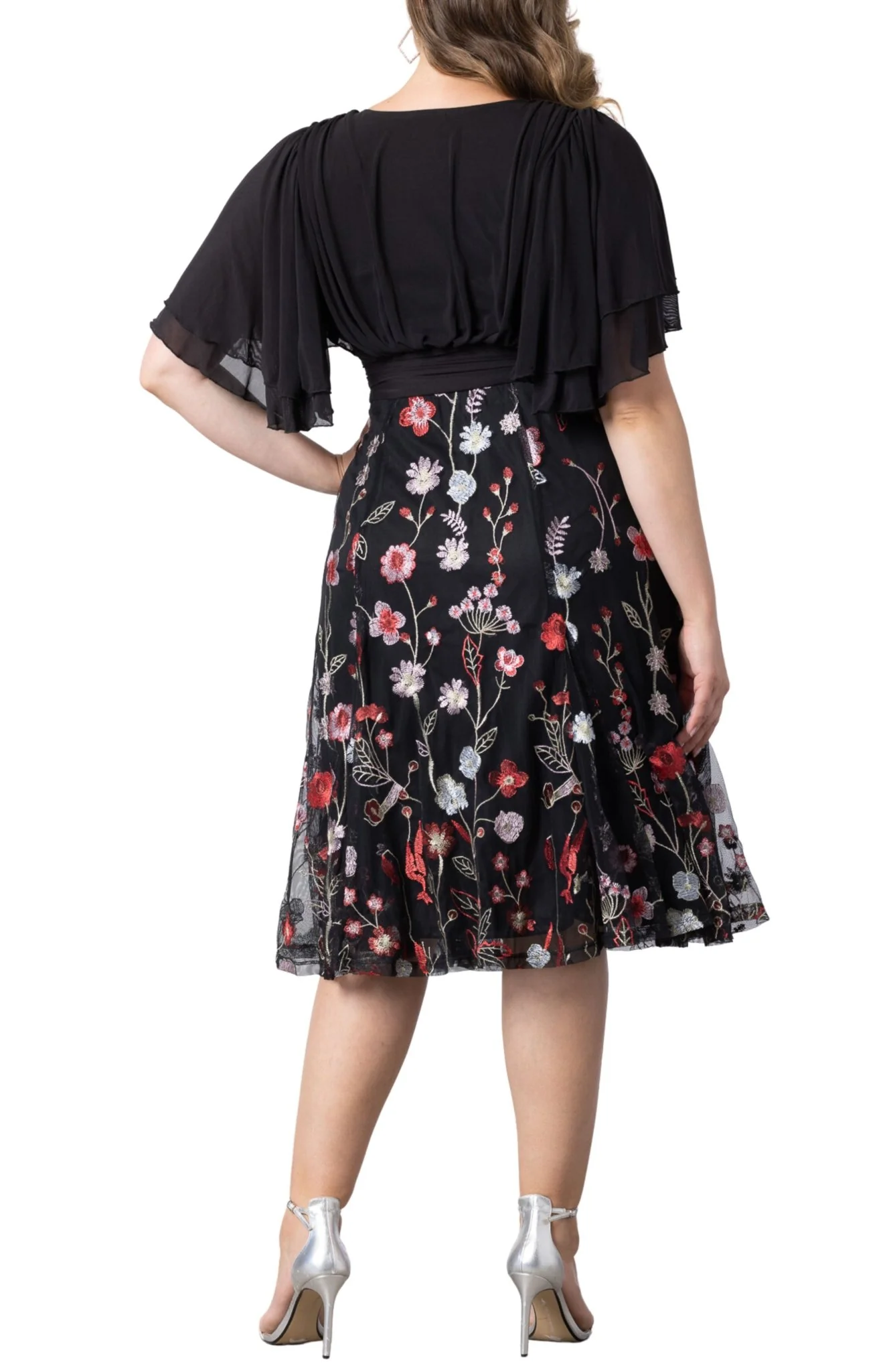 Lillian Embroidered Cocktail Dress - Plus - Image 3