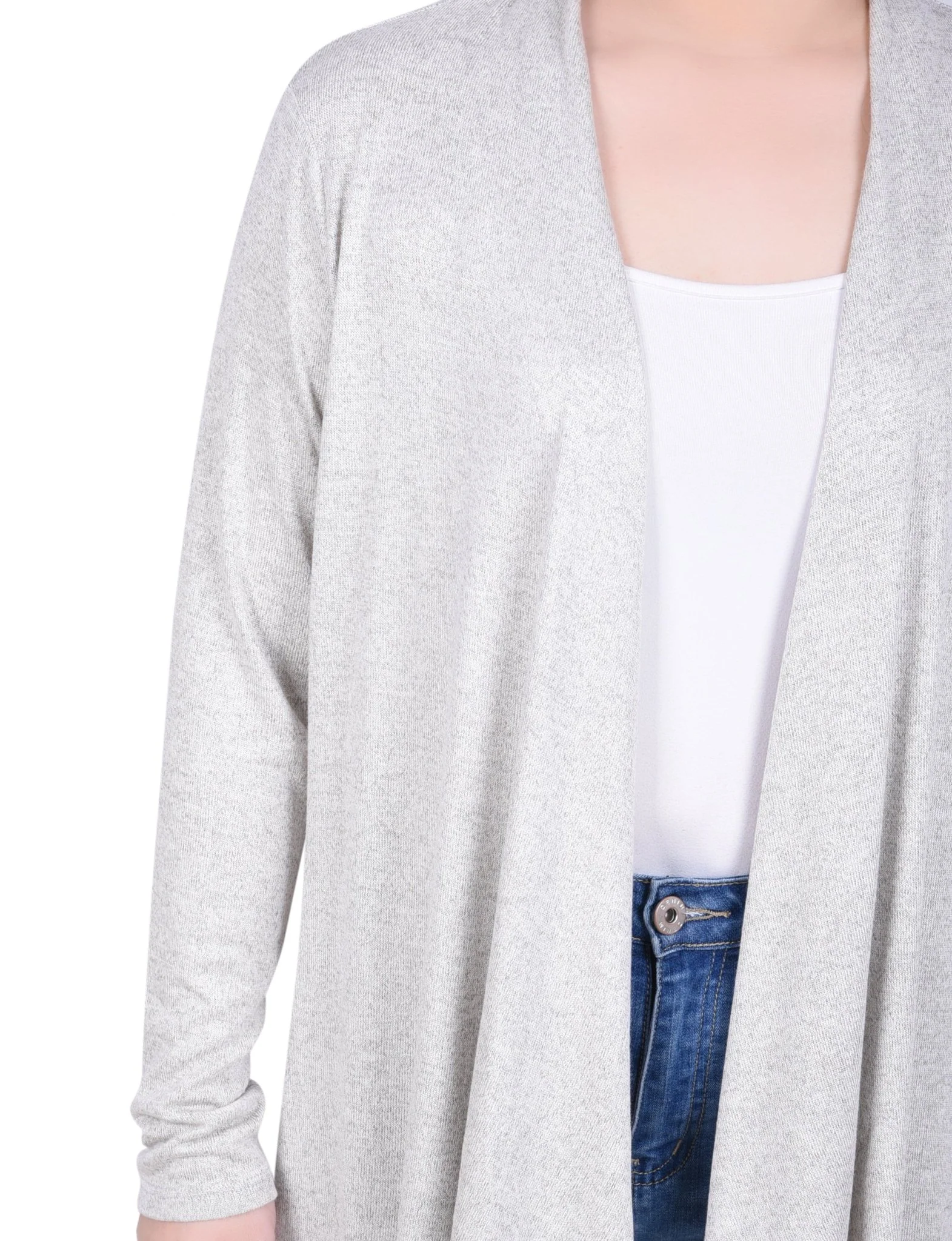 Long Sleeve Swing Cardigan - Petite - Image 11