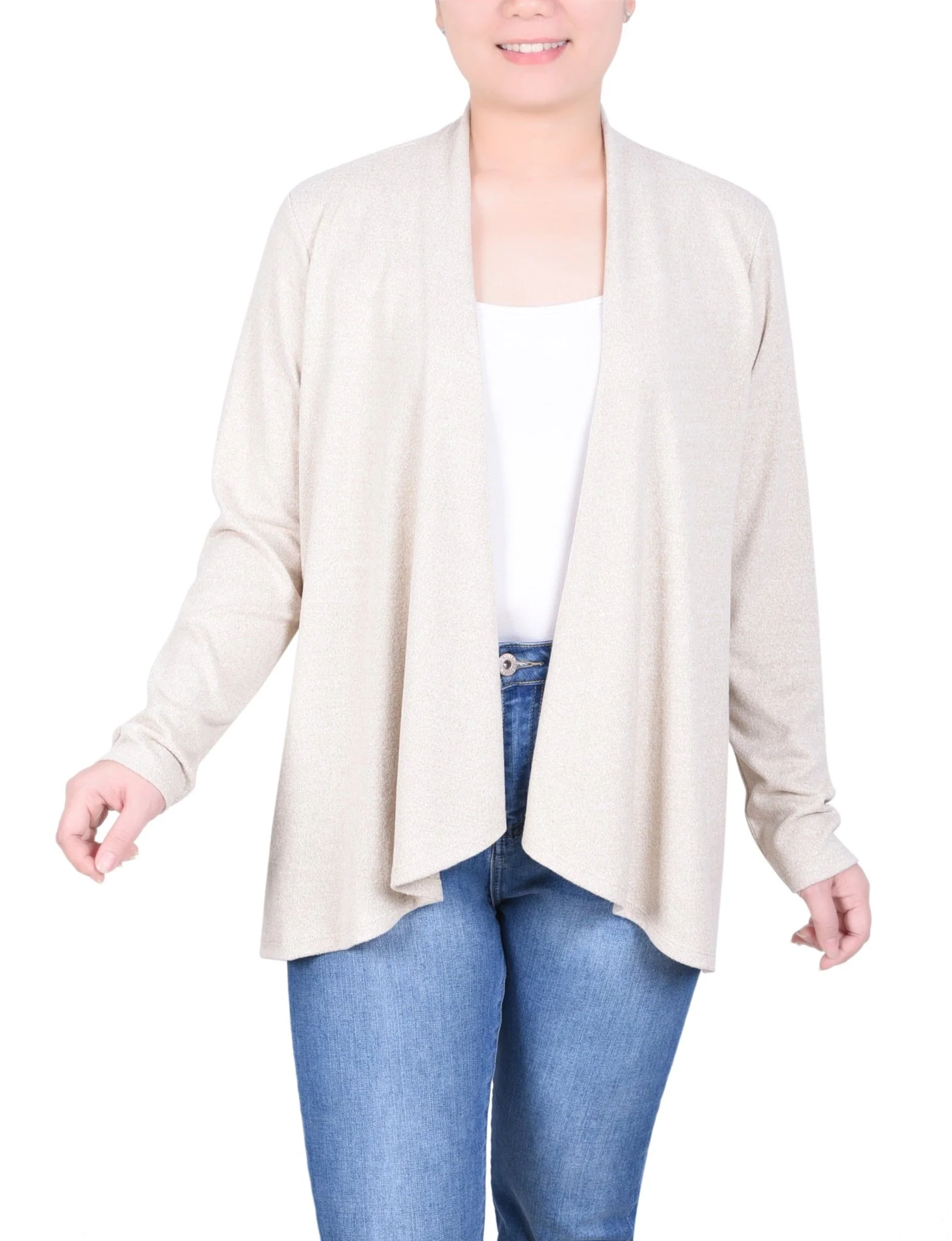 Long Sleeve Swing Cardigan - Petite - Image 13