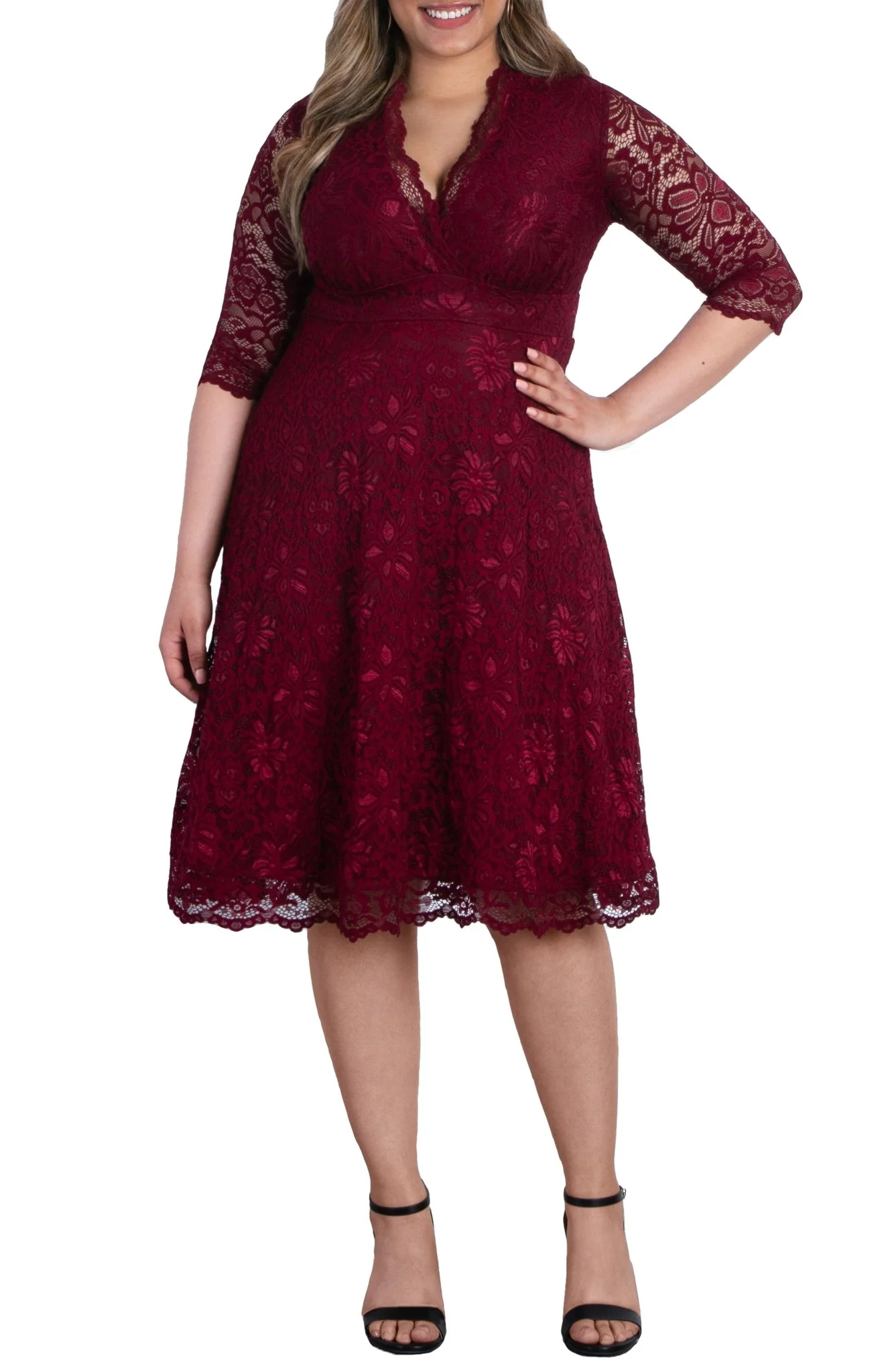 Mademoiselle Lace Cocktail Dress - Plus - Image 21
