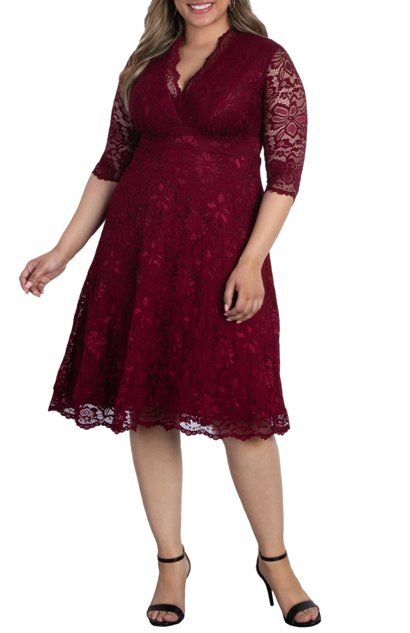 Mademoiselle Lace Cocktail Dress - Plus - Image 24