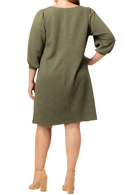 Madison Sweater Knit Shift Dress - Plus - Image 5