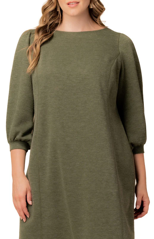 Madison Sweater Knit Shift Dress - Plus - Image 6
