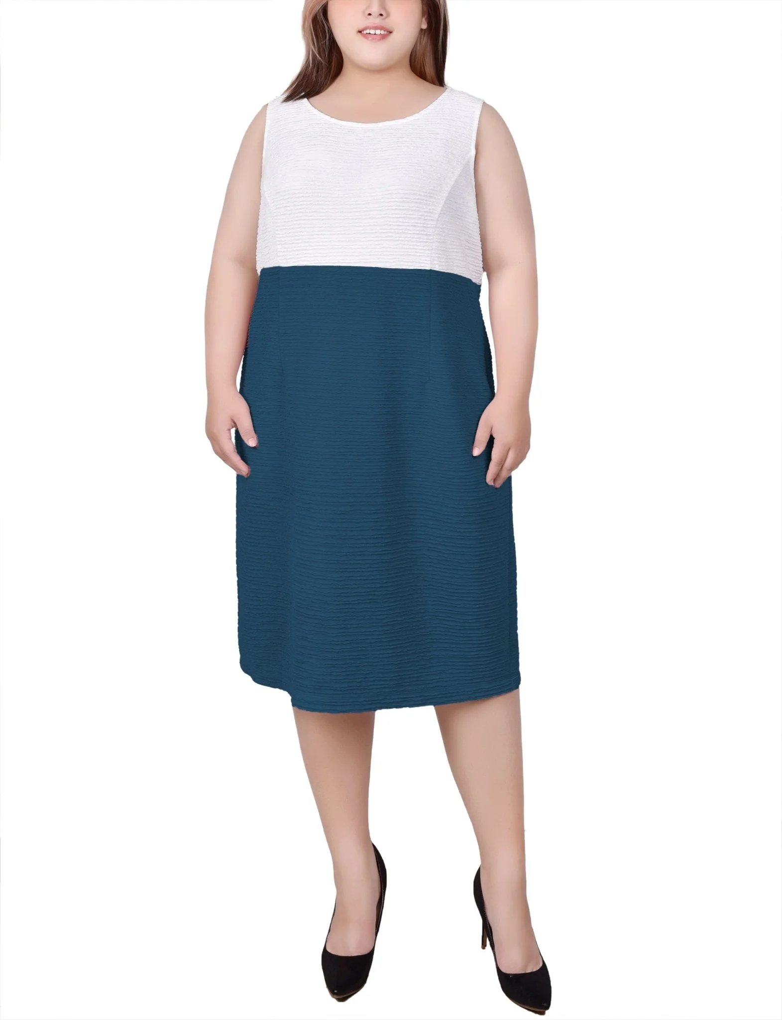 Mallard 2 Piece Colorblocked Dress Set - Plus - Image 4
