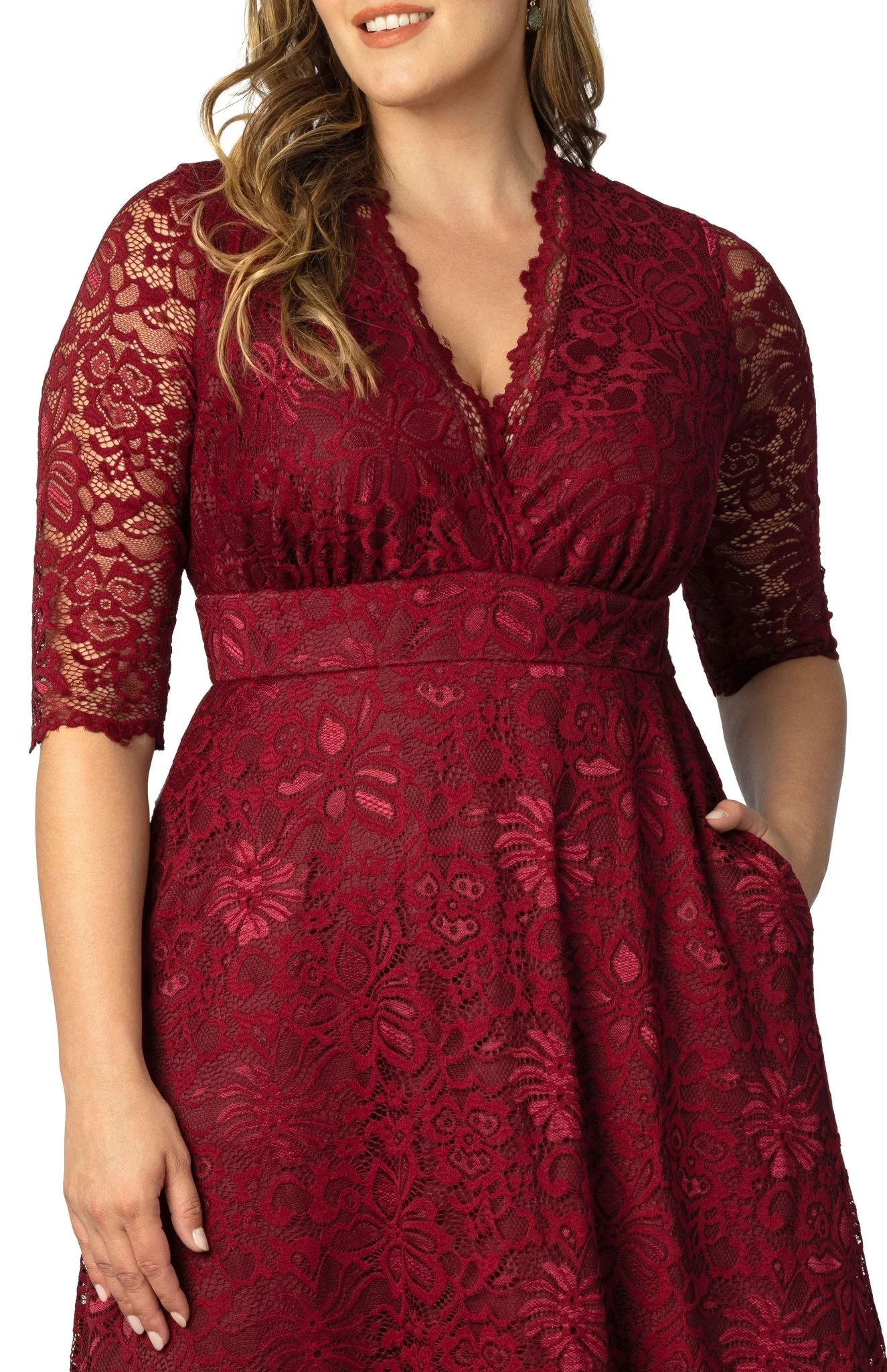 Maria Lace Evening Gown - Plus - Image 11