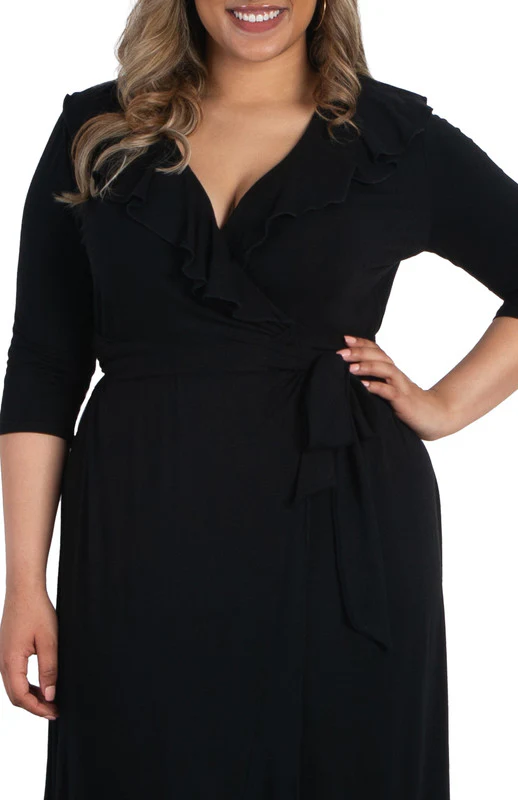 Maritime Maxi Dress - Black Noir - Plus - Image 3