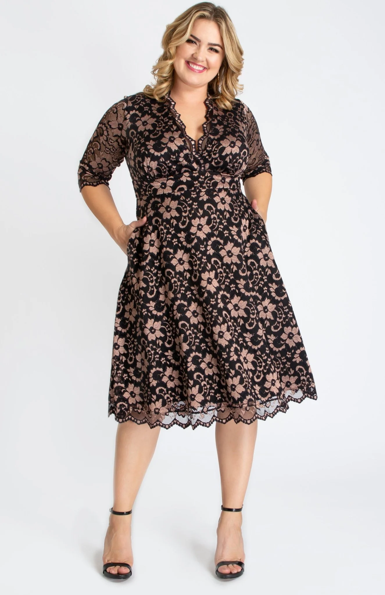 Mon Cherie Lace Dress - Plus - Image 4