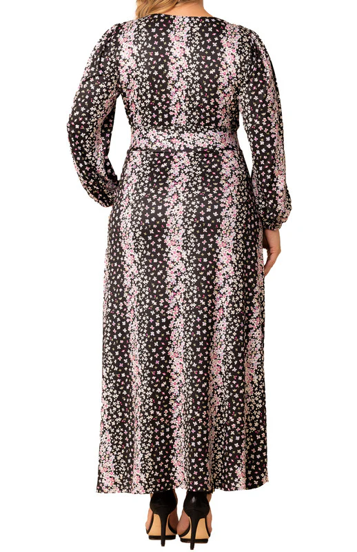 Nightshade Floral Falls Kelsey Long Sleeve Maxi Dress - Plus - Image 2