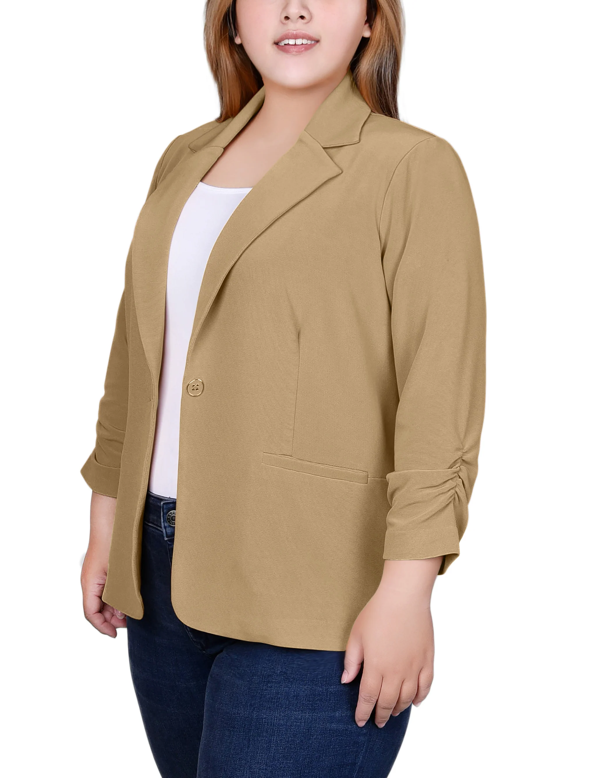 Nomad Long Sleeve Scuba Crepe Jacket - Plus - Image 2