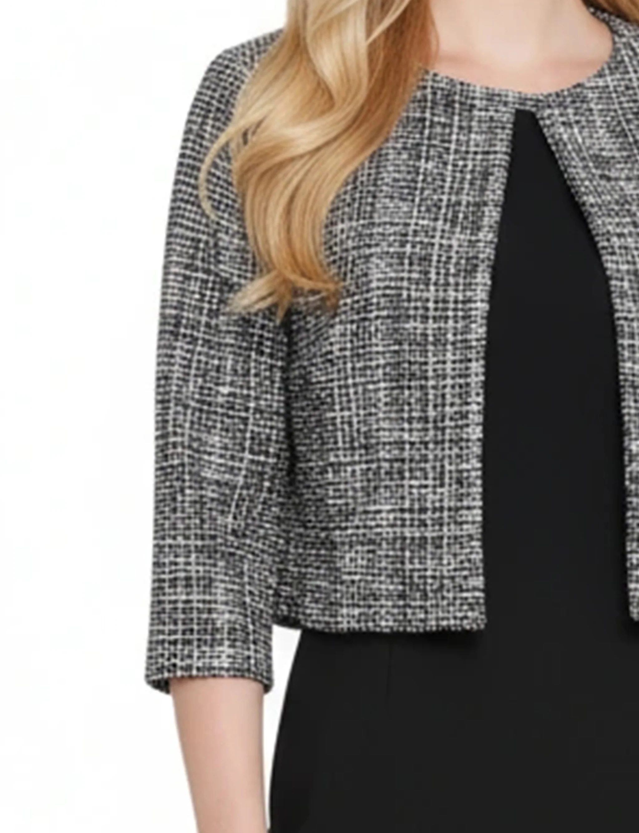 NY Collection Petite 2 Piece Jacket and Dress Set - Image 2