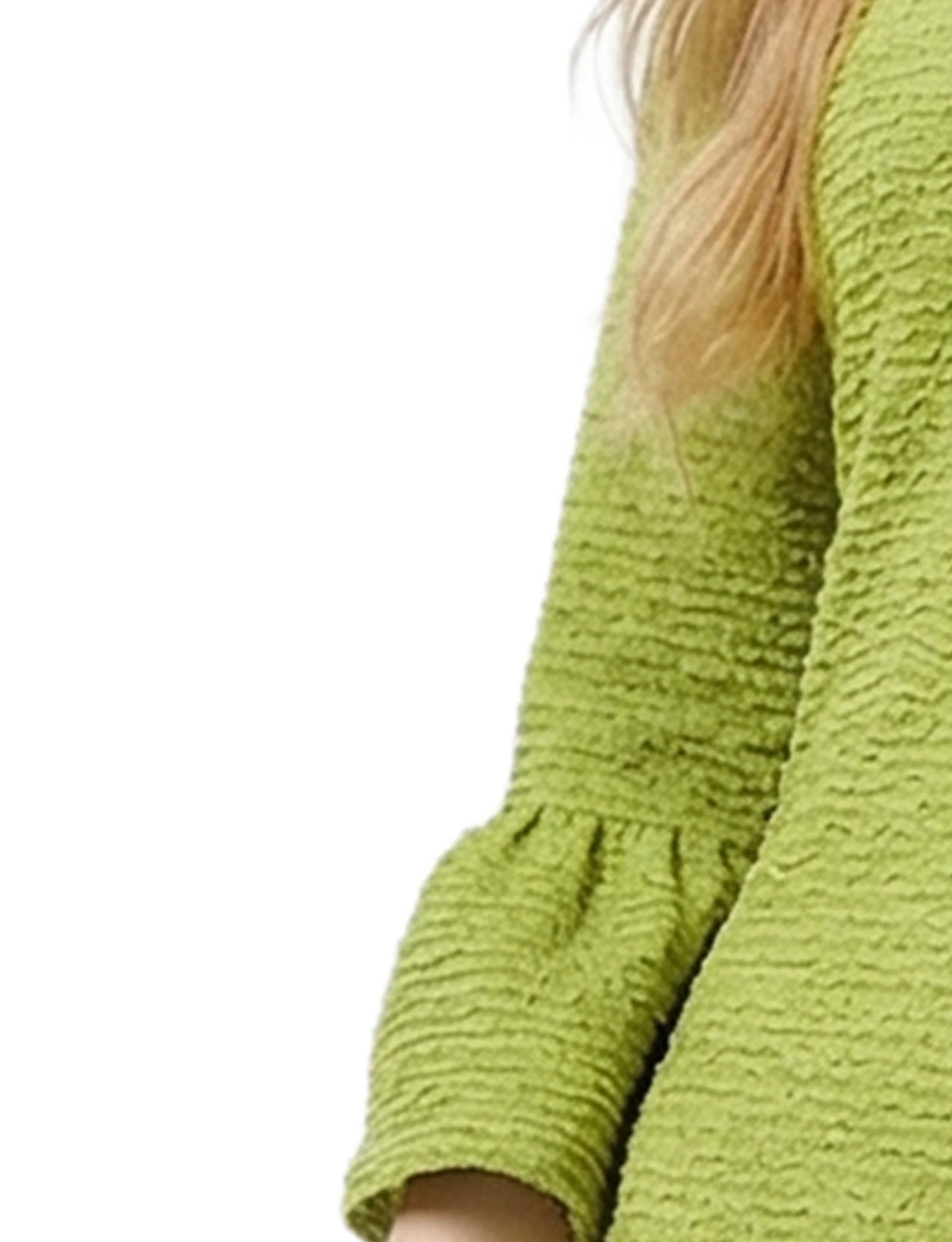 NY Collection Petite 3/4 Sleeve Pearl Detail Dress - Image 6