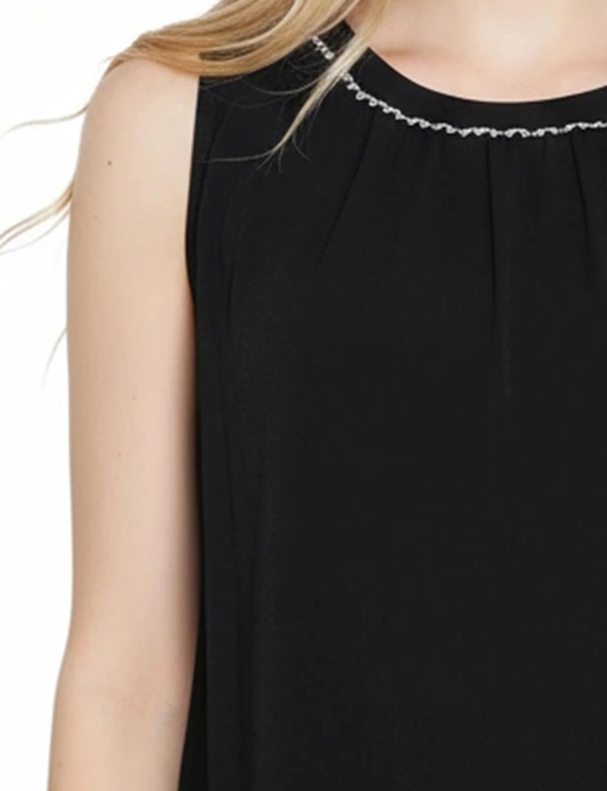 NY Collection Petite Sleeveless Blouson Top - Image 3