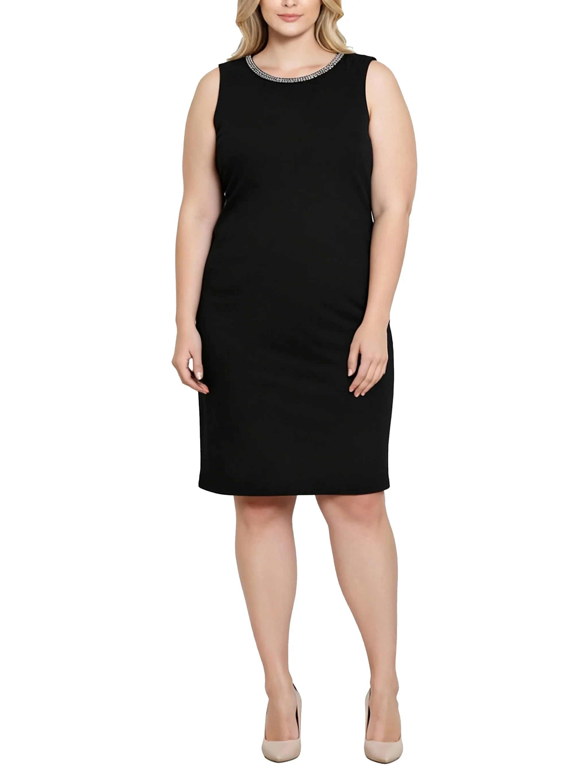 NY Collection Plus Size 2 Piece Jacket and Dress Set - Image 5