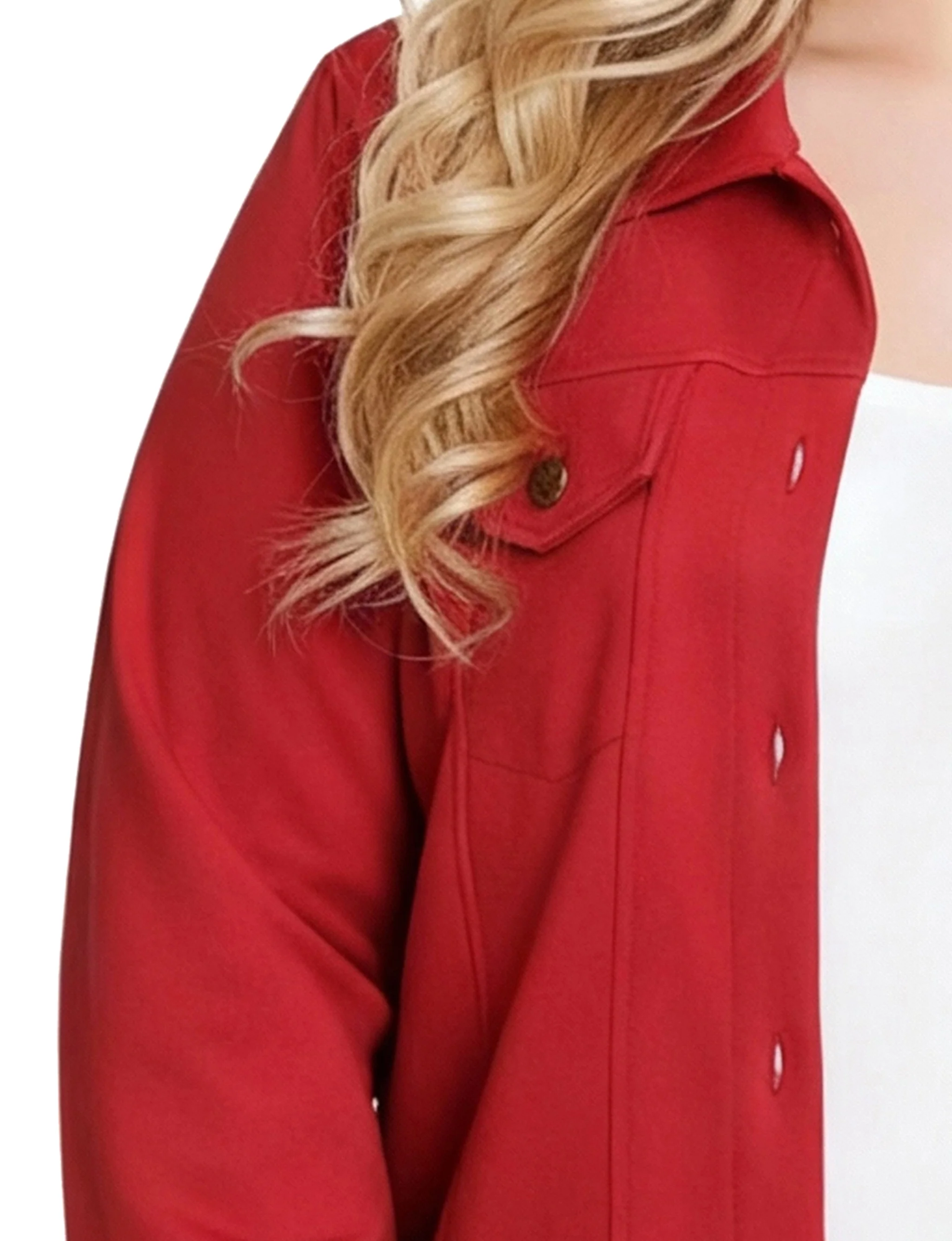 NY Collection Plus Size Long Sleeve Ponte Cropped Jacket - Image 14