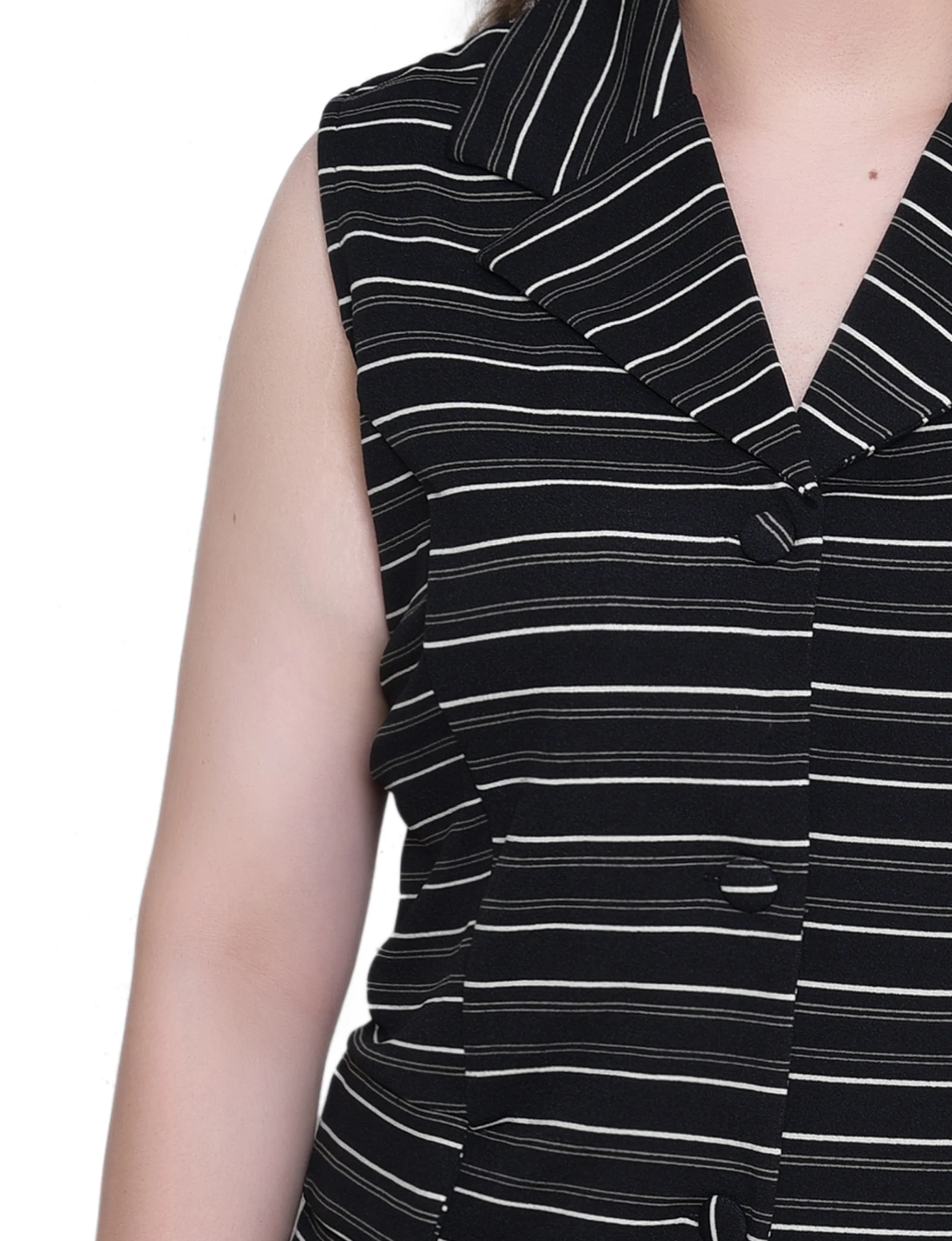NY Collection Sleeveless Scuba Jacket - Image 6