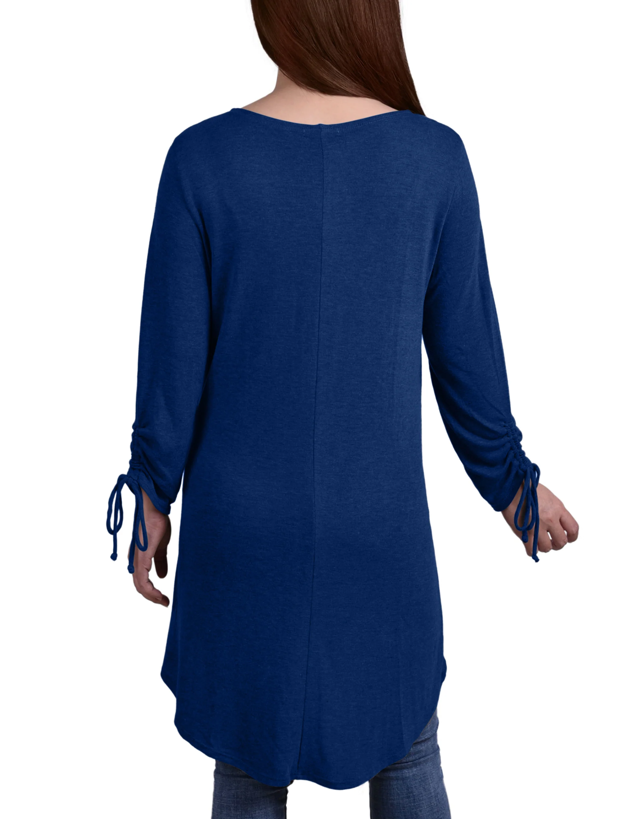 Peacock Long Sleeve Hi Lo Hem Cardigan - Image 4