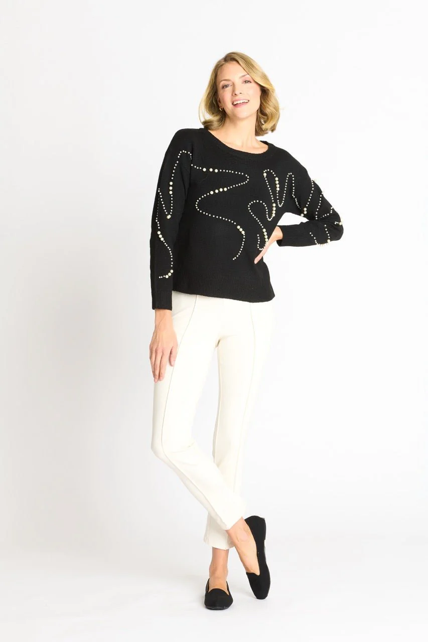 Pearl Swirl Crewneck Sweater - Image 2