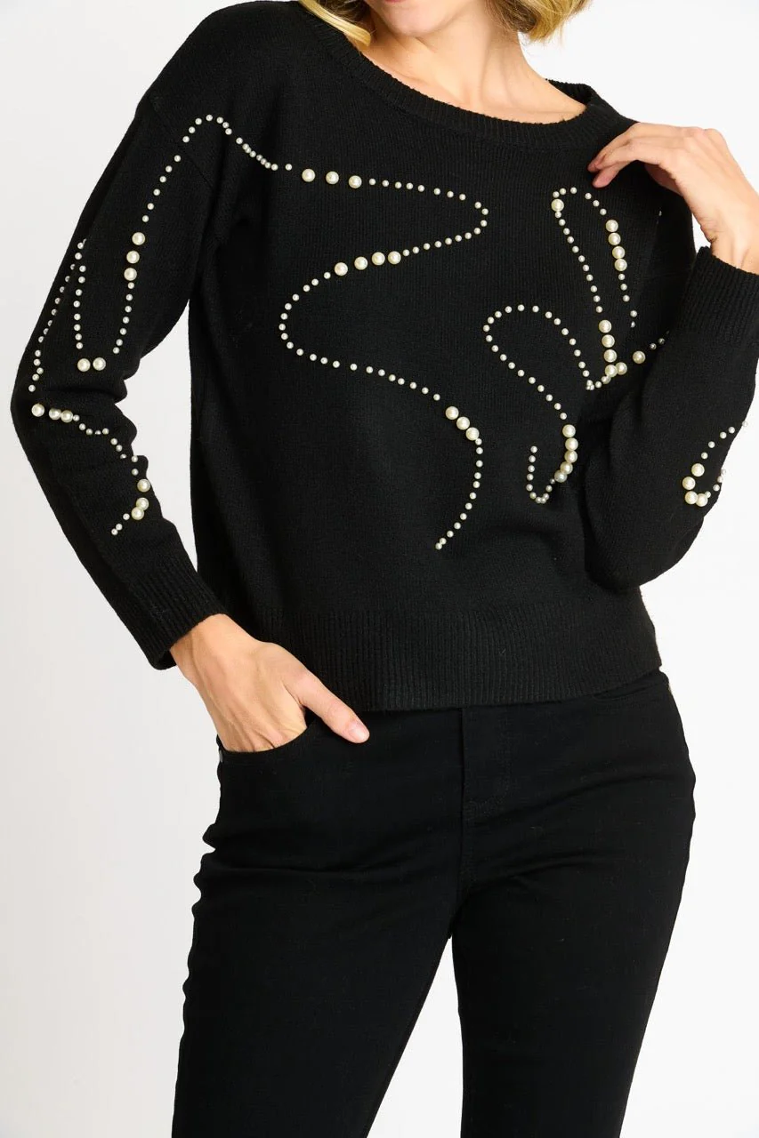 Pearl Swirl Crewneck Sweater - Image 3