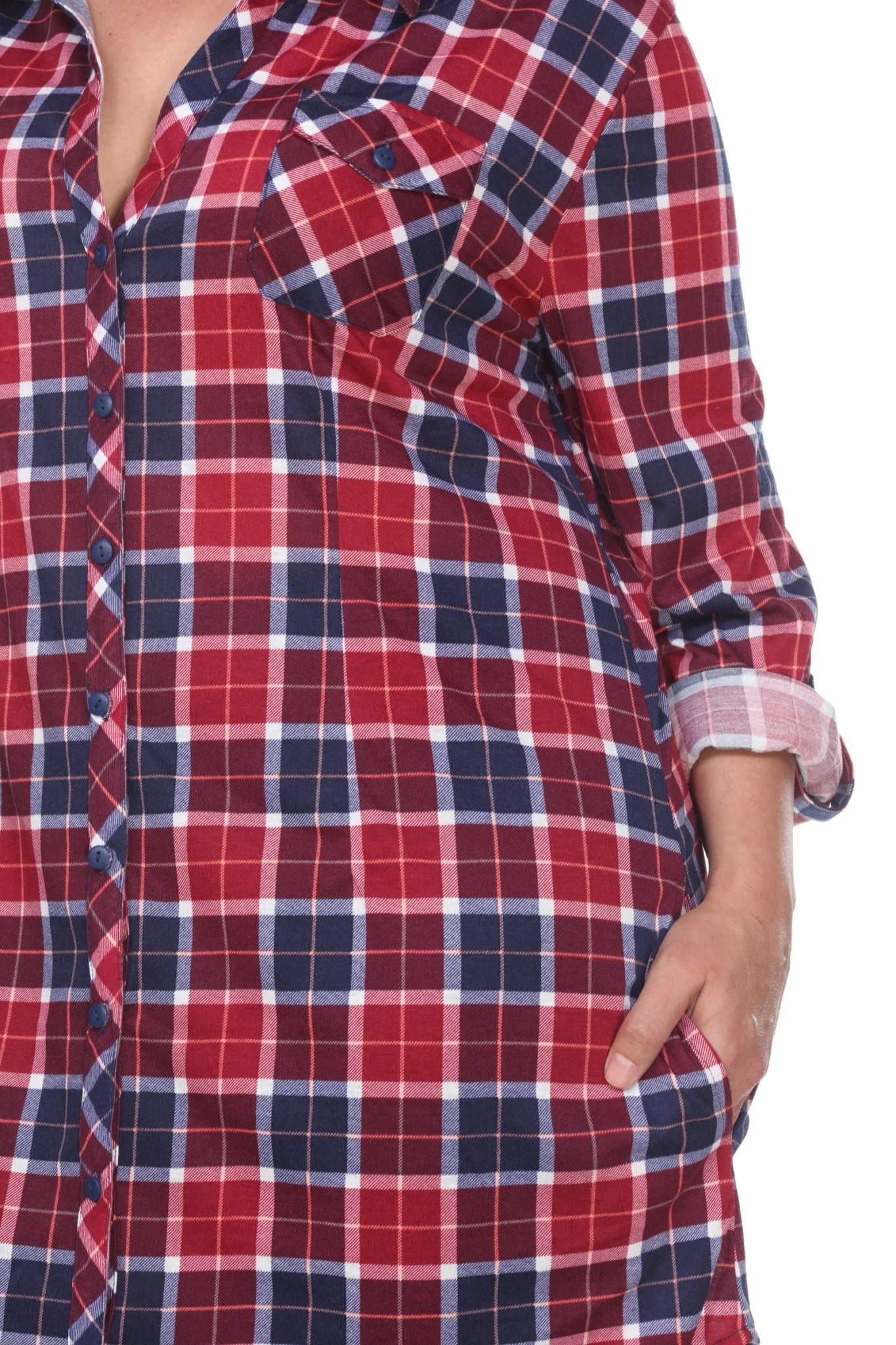 Piper Stretchy Plaid Tunic - Plus - Image 18