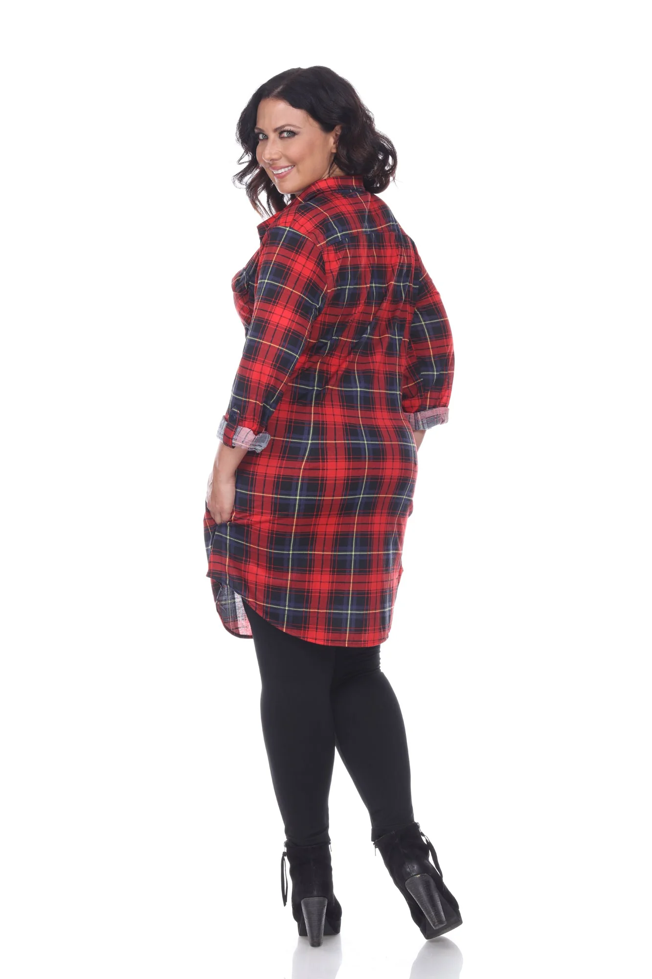 Piper Stretchy Plaid Tunic - Plus - Image 44