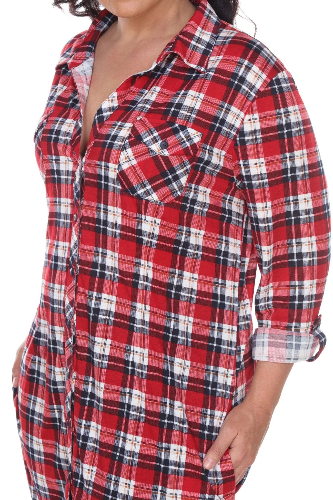 Piper Stretchy Plaid Tunic - Plus - Image 48