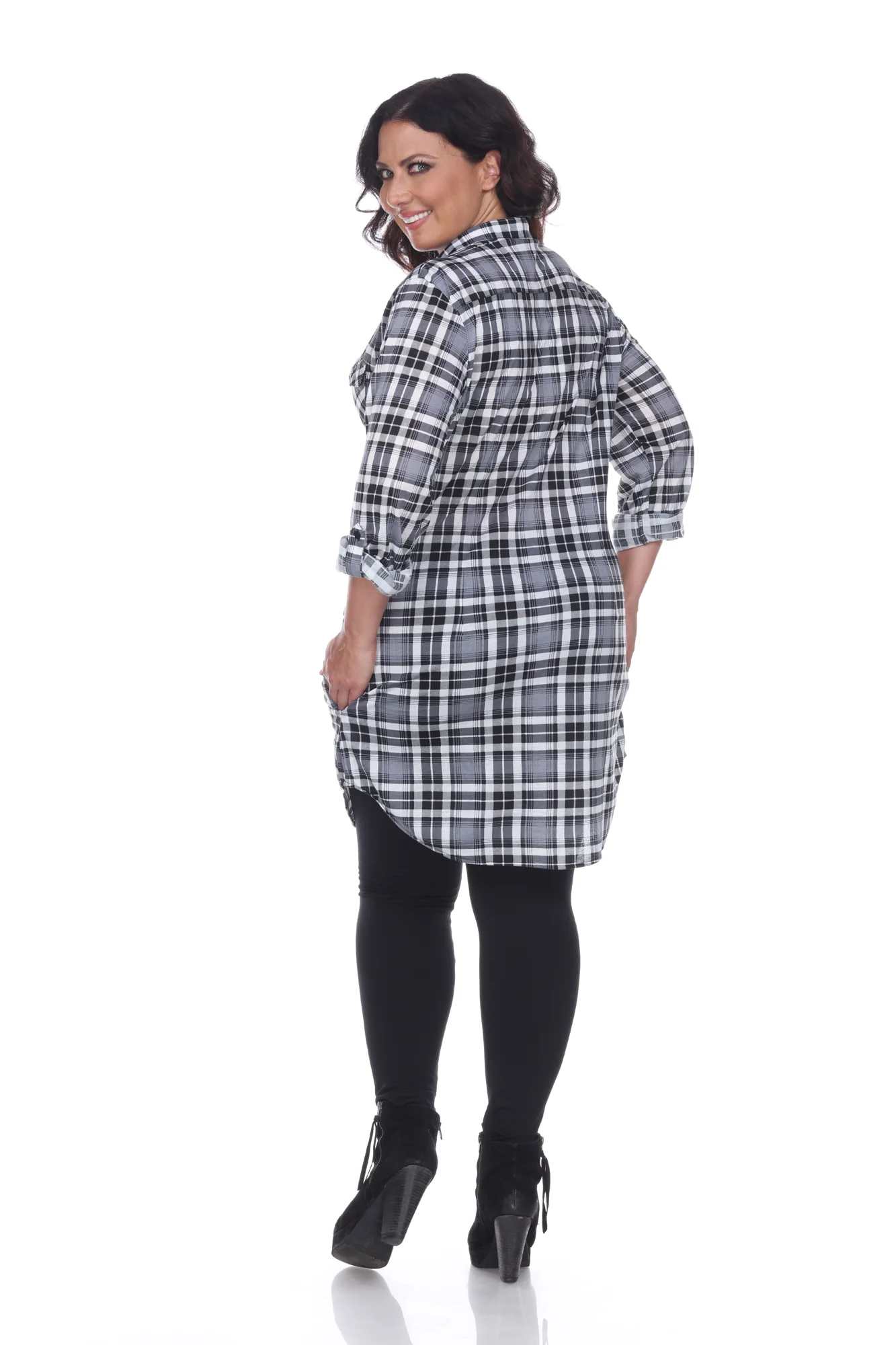 Piper Stretchy Plaid Tunic - Plus - Image 55