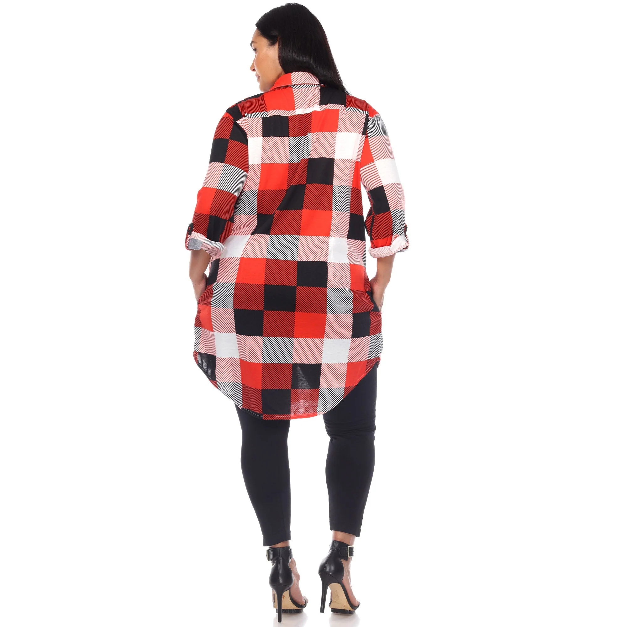 Plaid Tunic Shirt - Plus - Image 15