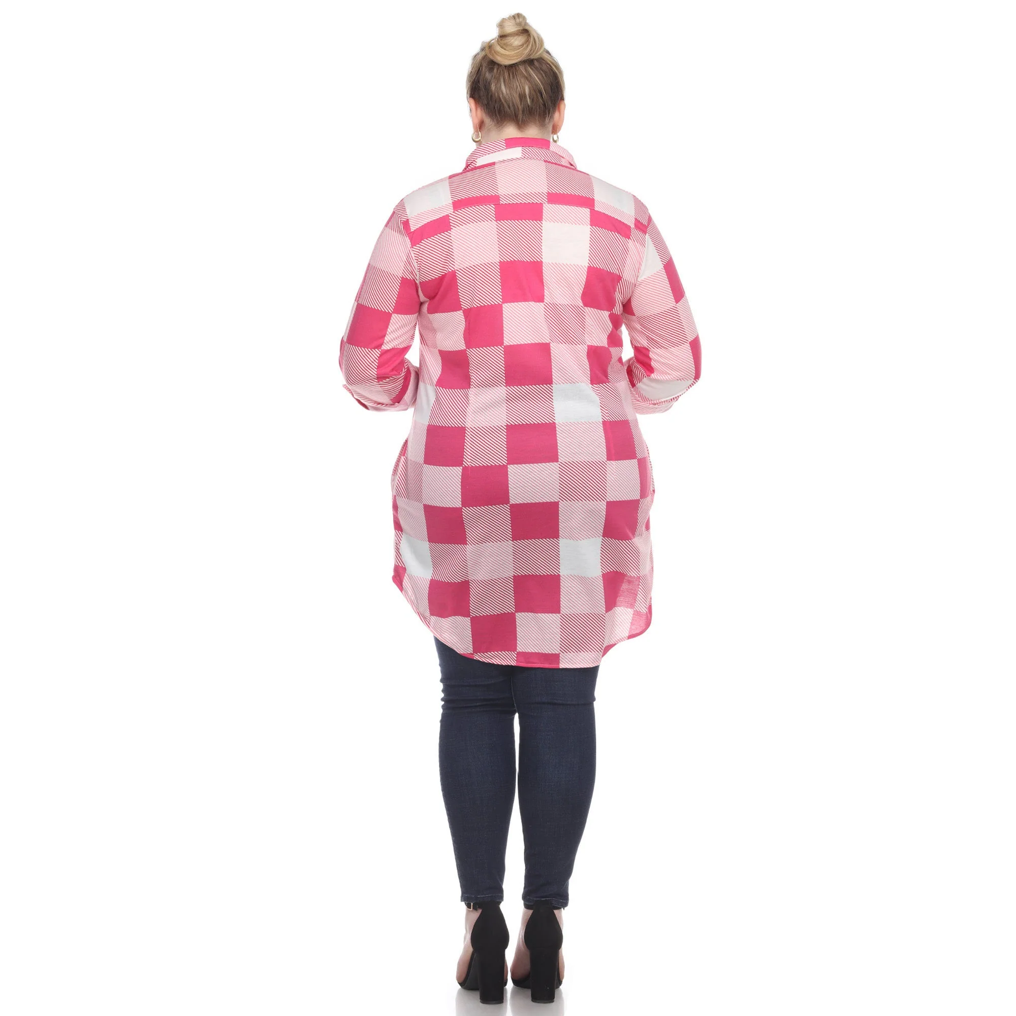 Plaid Tunic Shirt - Plus - Image 5
