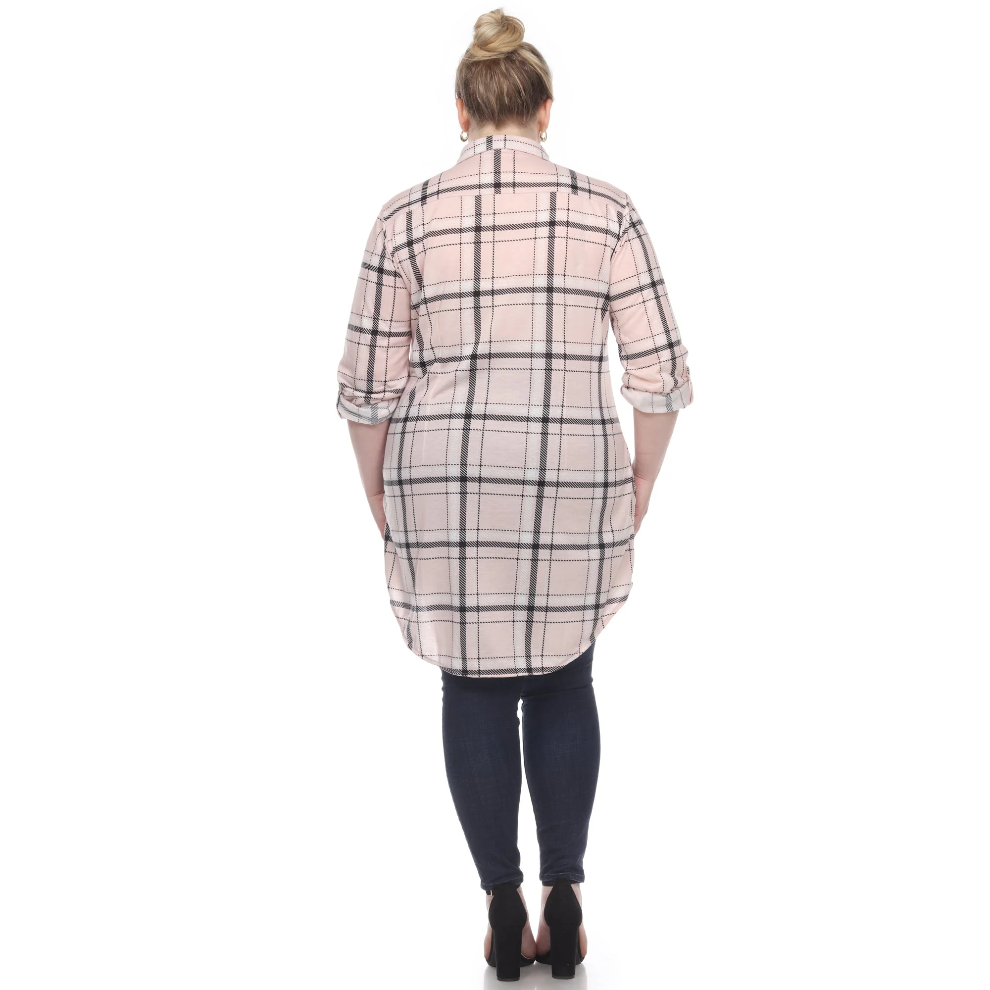 Plaid Tunic Top - Plus - Image 5