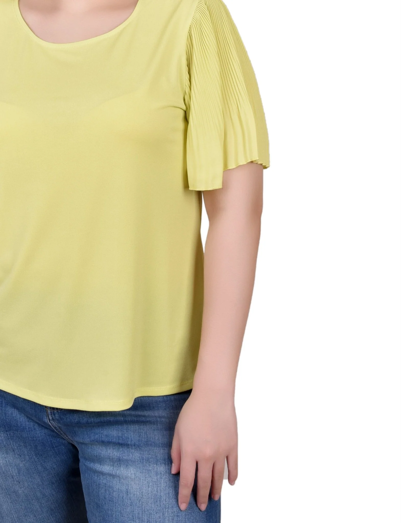 Pleated-Sleeve Top - Image 4