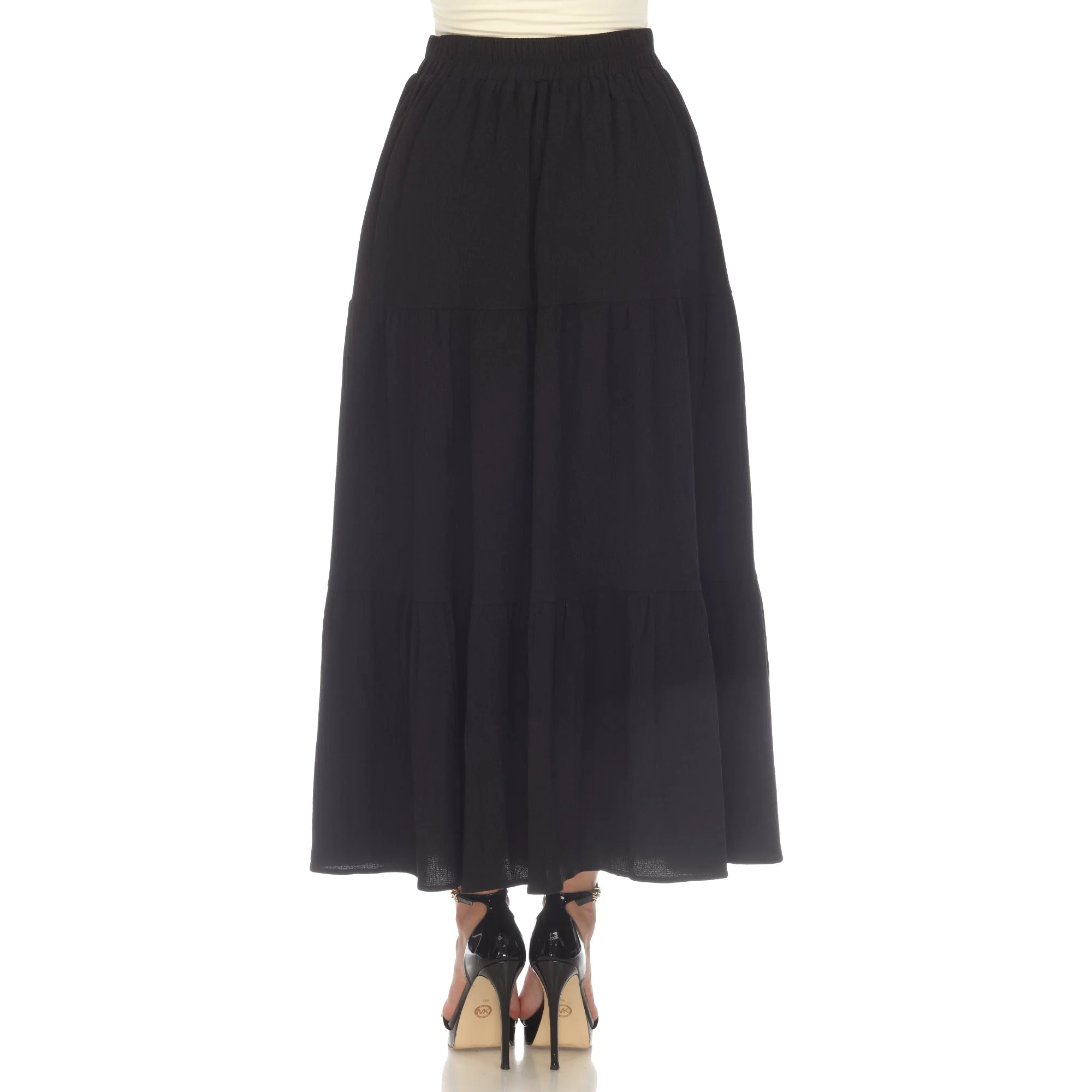 Pleated Tiered Maxi Skirt - Image 16