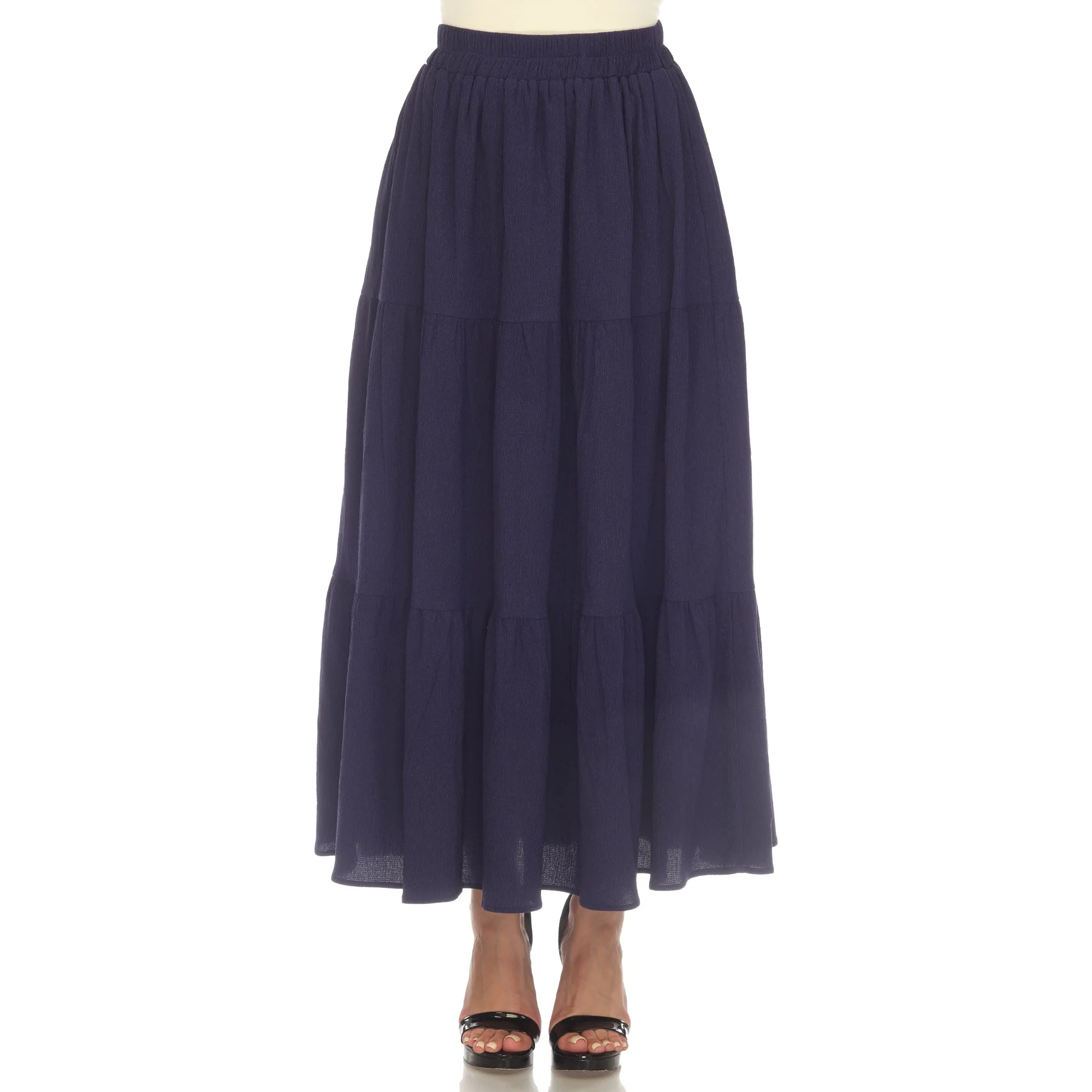 Pleated Tiered Maxi Skirt - Image 17