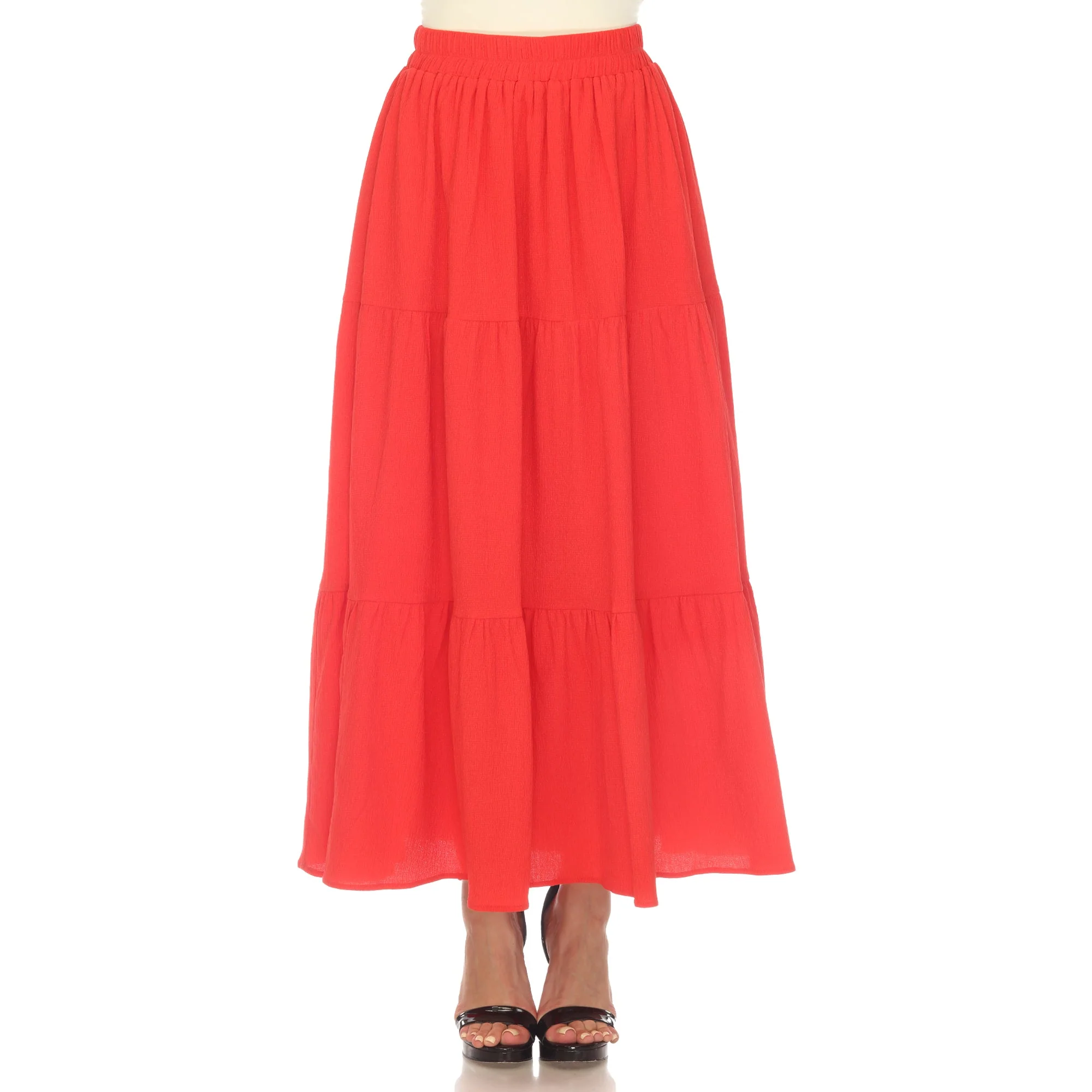 Pleated Tiered Maxi Skirt - Image 2