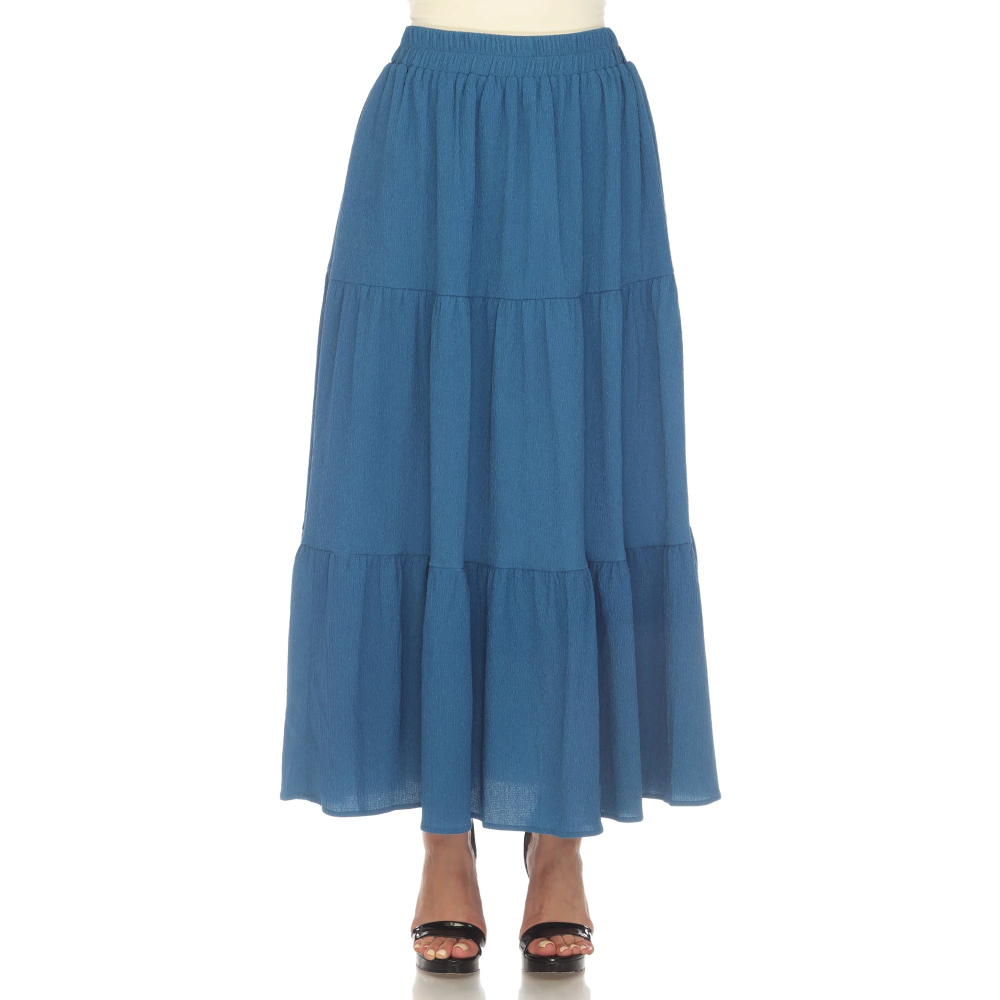 Pleated Tiered Maxi Skirt - Image 21