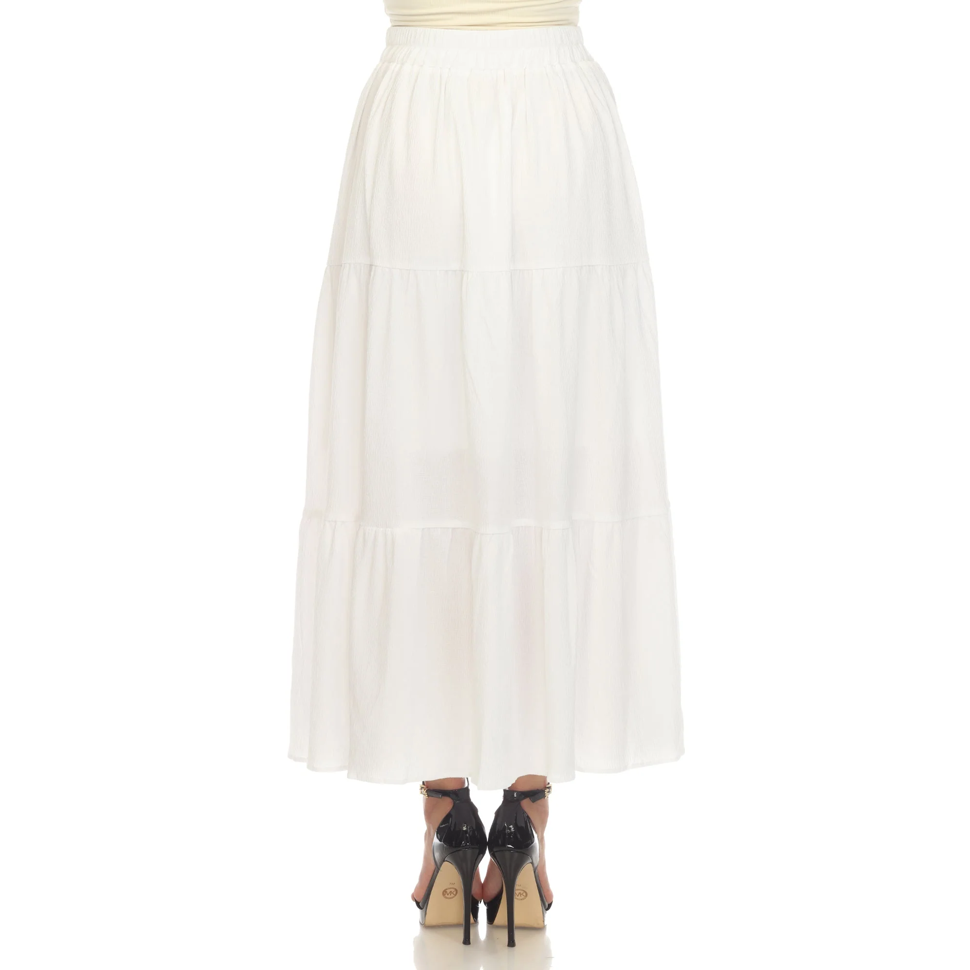 Pleated Tiered Maxi Skirt - Image 33