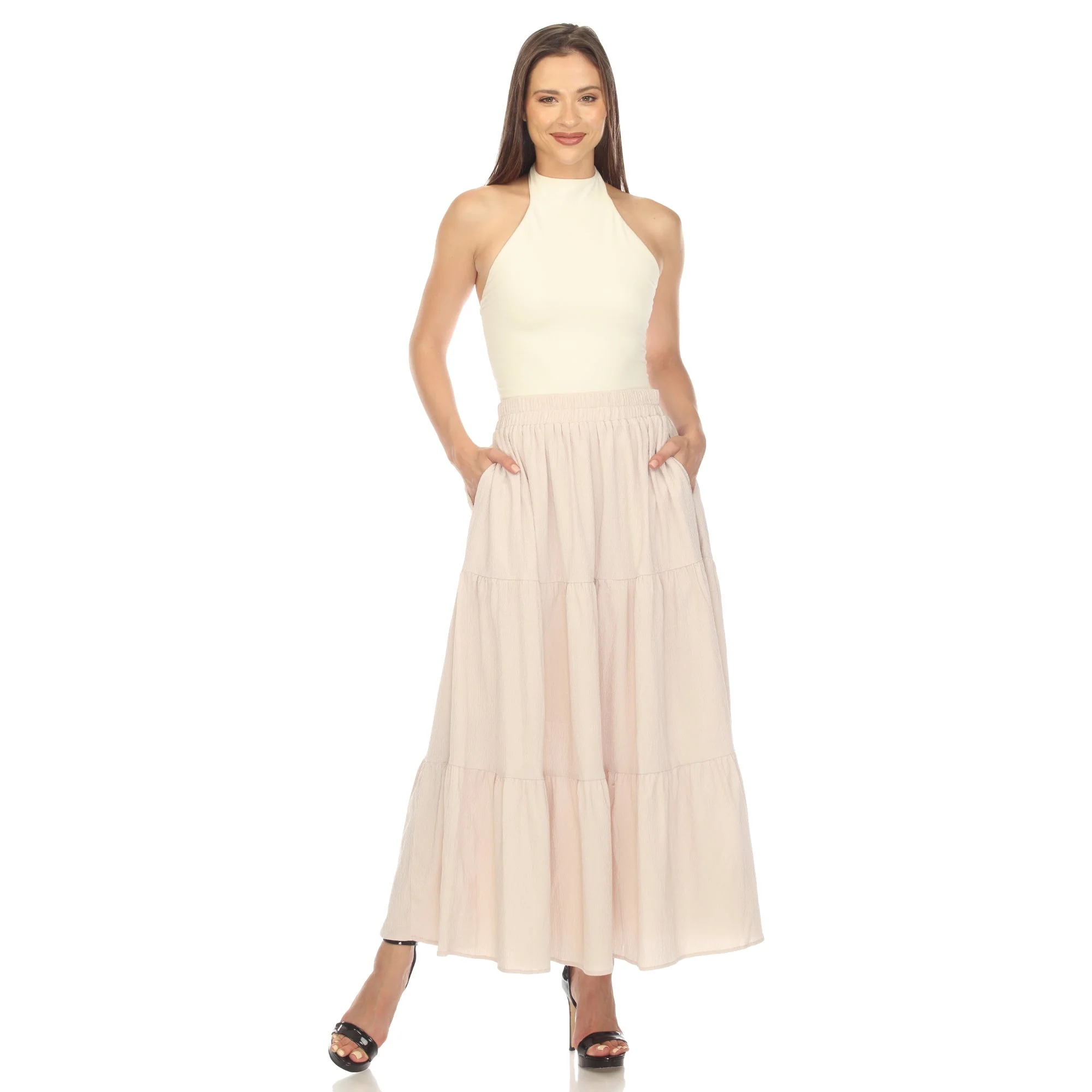 Pleated Tiered Maxi Skirt - Image 6