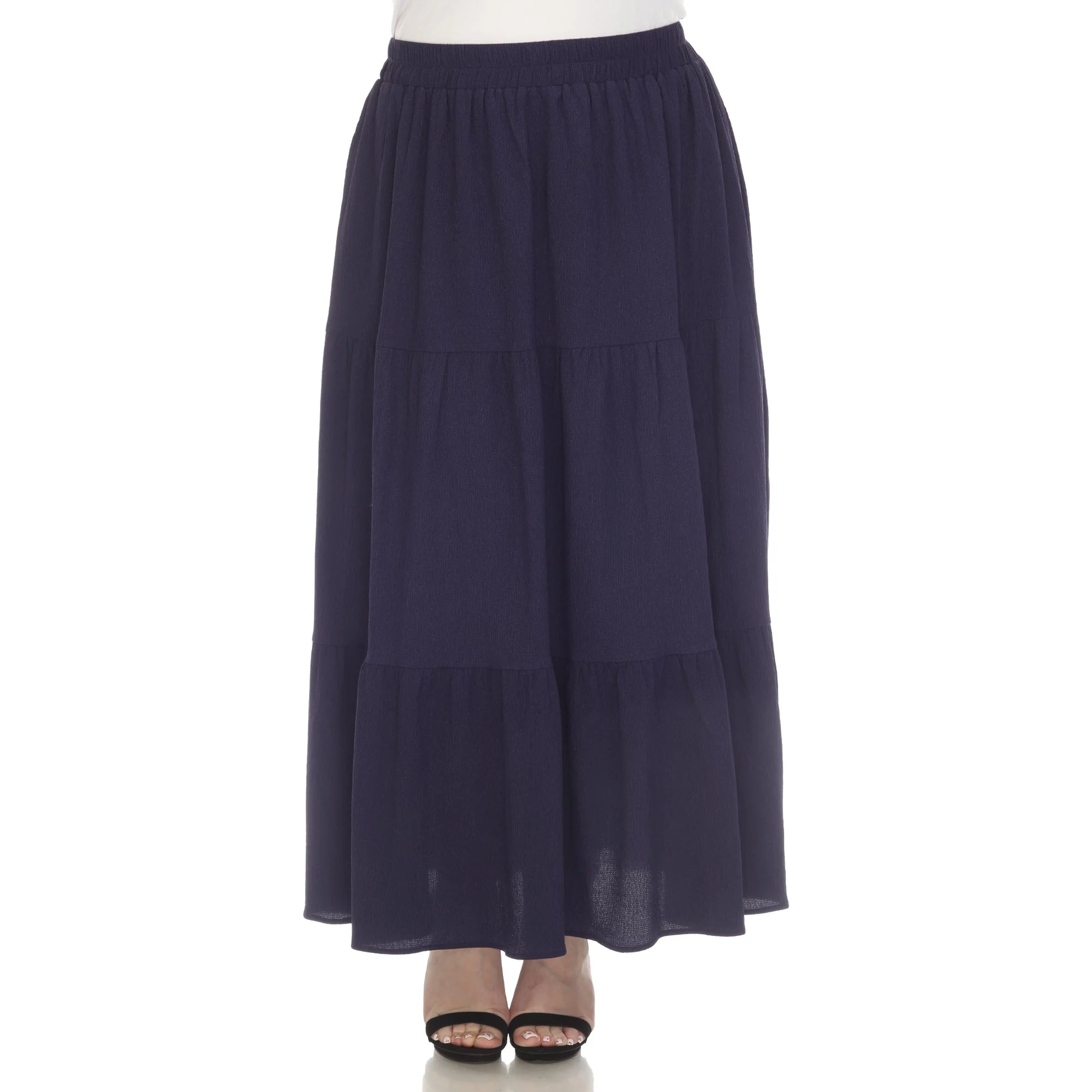 Pleated Tiered Maxi Skirt - Plus - Image 10