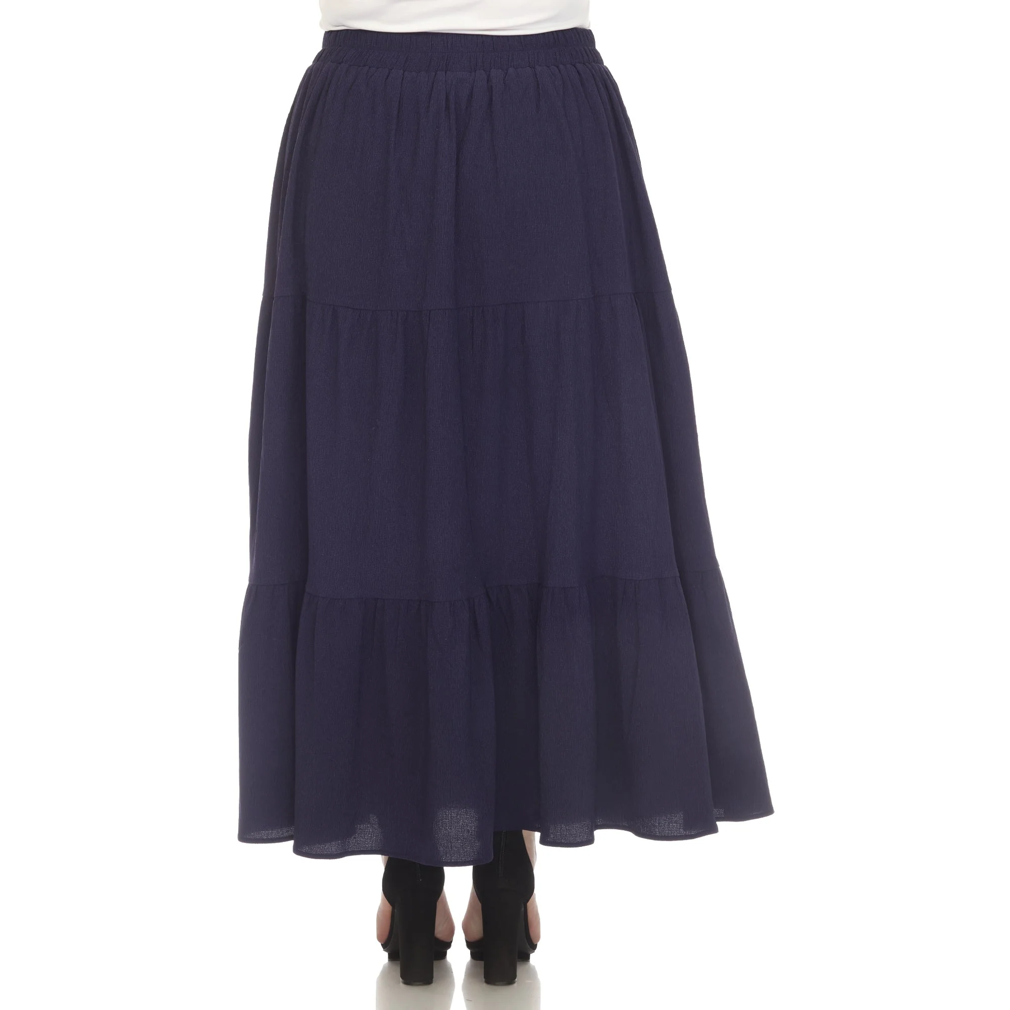 Pleated Tiered Maxi Skirt - Plus - Image 13