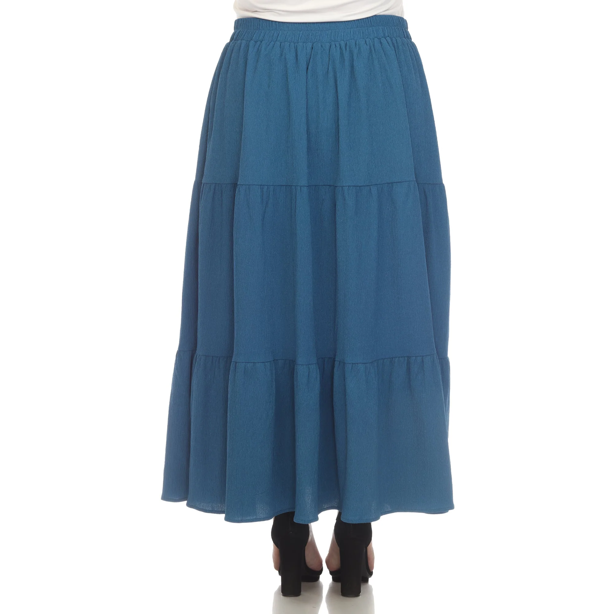Pleated Tiered Maxi Skirt - Plus - Image 16